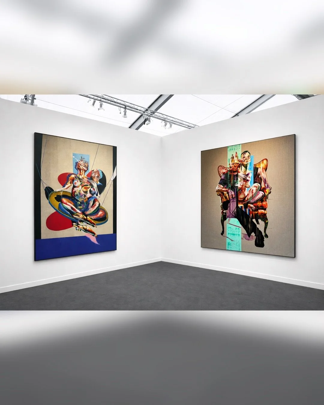 Justin Bower &mdash; 'Untitled II' | '1970'
Oil on canvas

Energetic. Disruptive. Monumental.

In Untitled II, Justin Bower advances a distinctly contemporary form of portraiture: the figure is not &ldquo;depicted&rdquo; so much as constructed. The i