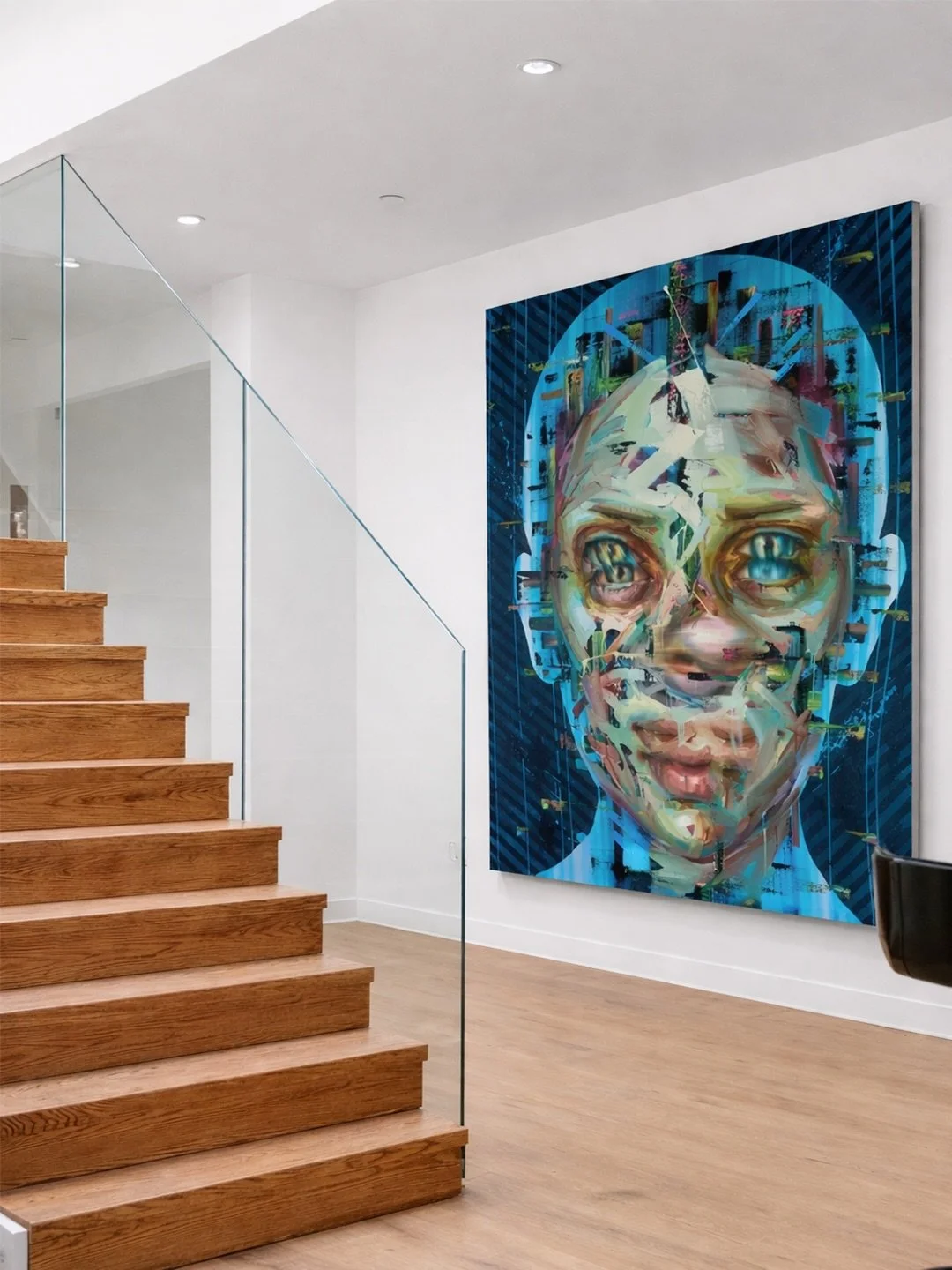 Justin Bower &mdash; Spaceboy Series
Oil on canvas

Precise. Luminous. Unsettling.

This work is exemplary of the formal and psychological intensity that has come to define Justin Bower&rsquo;s practice. Suspended between portrait and dissolution, th