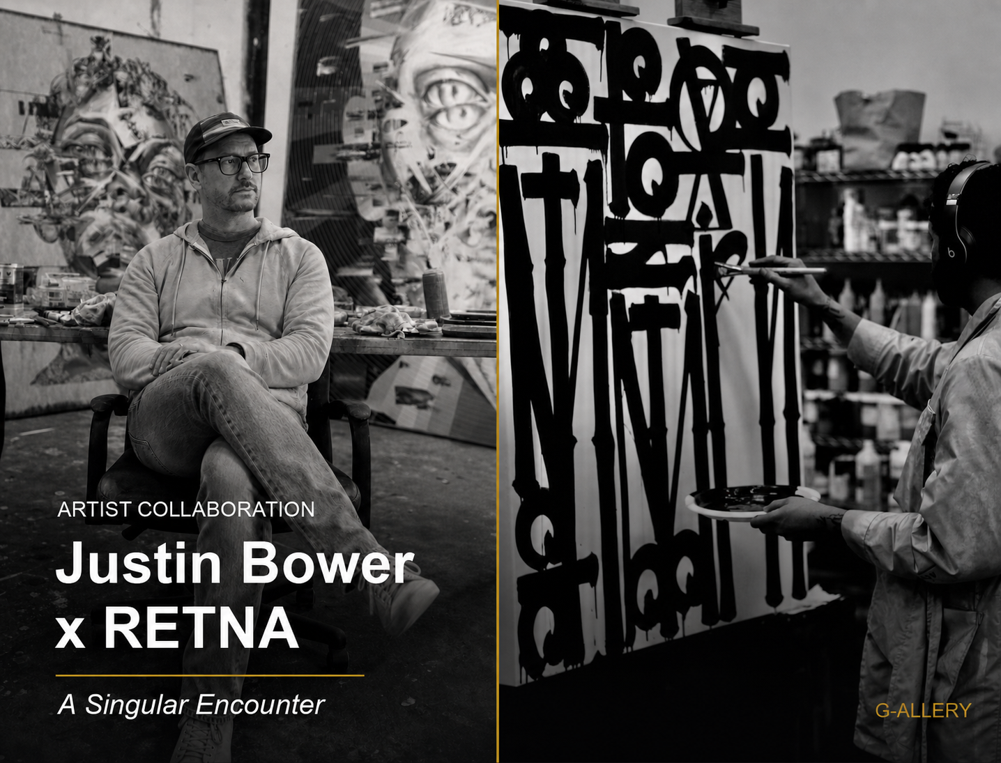 Justin Bower x RETNA: A Singular Encounter in American Contemporary Art