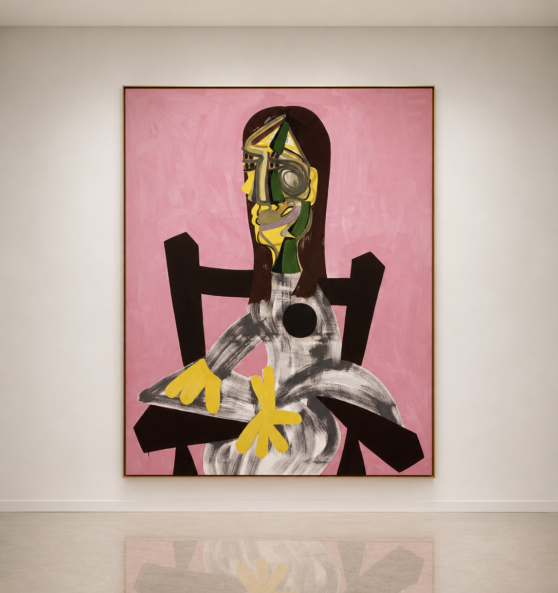 Woman in a Chair (Pink)