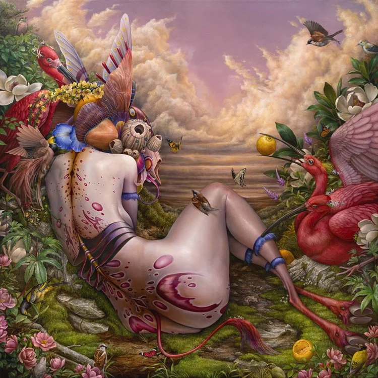 Hannah Yata´s Painting Cradle of Signs at G-ALLERY