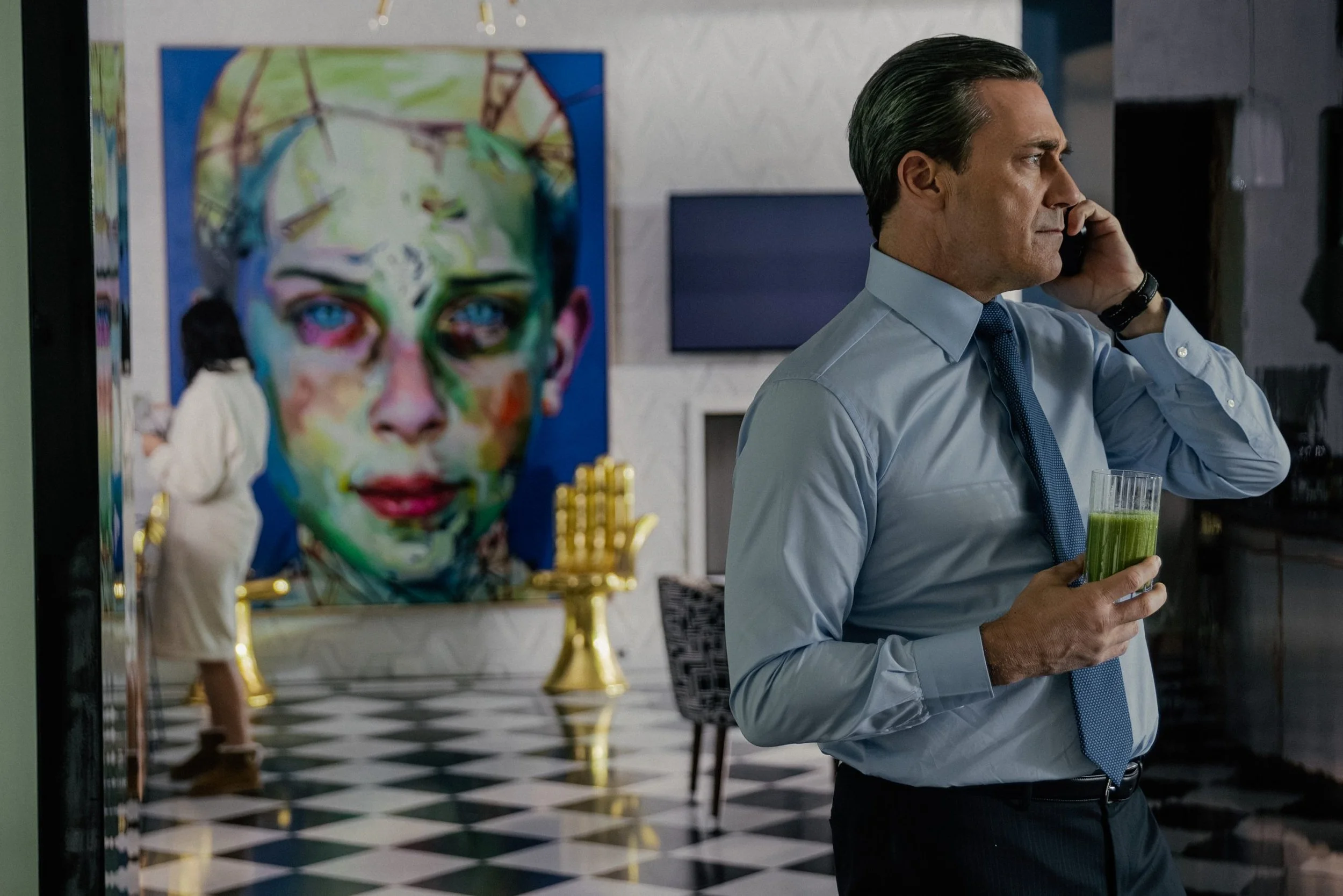 Justin Bower's  “Blue Boy” in Landman (Paramount+)