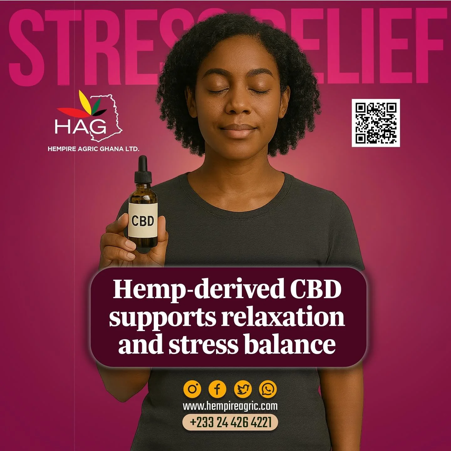 Stress Relief
🧘&zwj;♀️ Hemp-derived CBD supports relaxation and stress balance 🌿✨
#WellnessJourney #NaturalHealing #industrialhemp