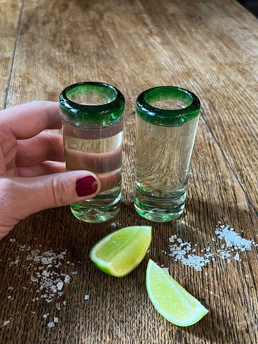GREEN-RIM-MEXICAN-RECYCLED-GLASS-SHOT-GLASS-HAND-HELD-WEB.jpg