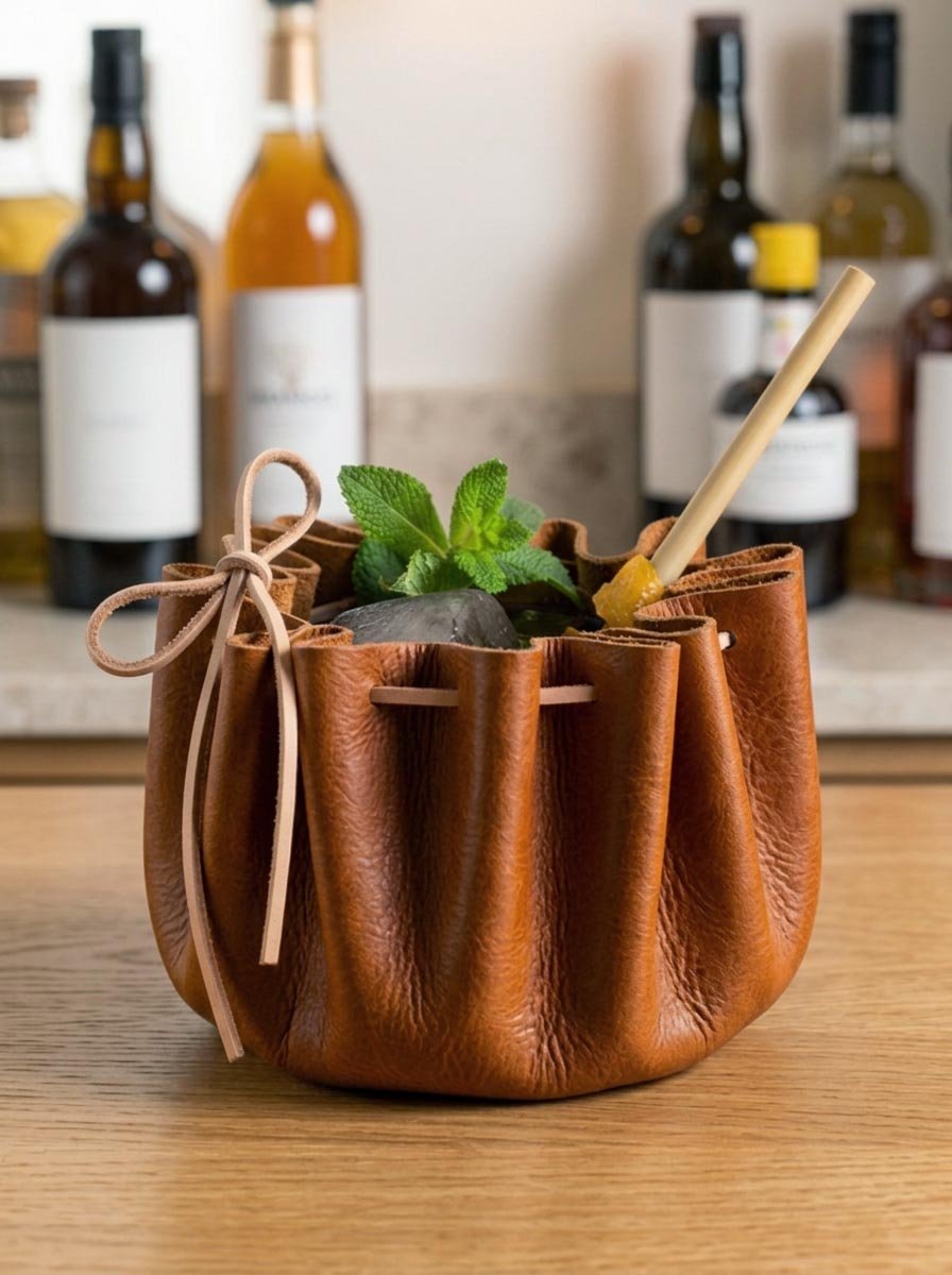 TAN LEATHER OUTLAWS POUCH WITH GLASS.jpg