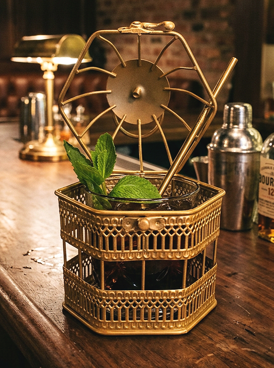 Bird Cage Cocktail Glass
