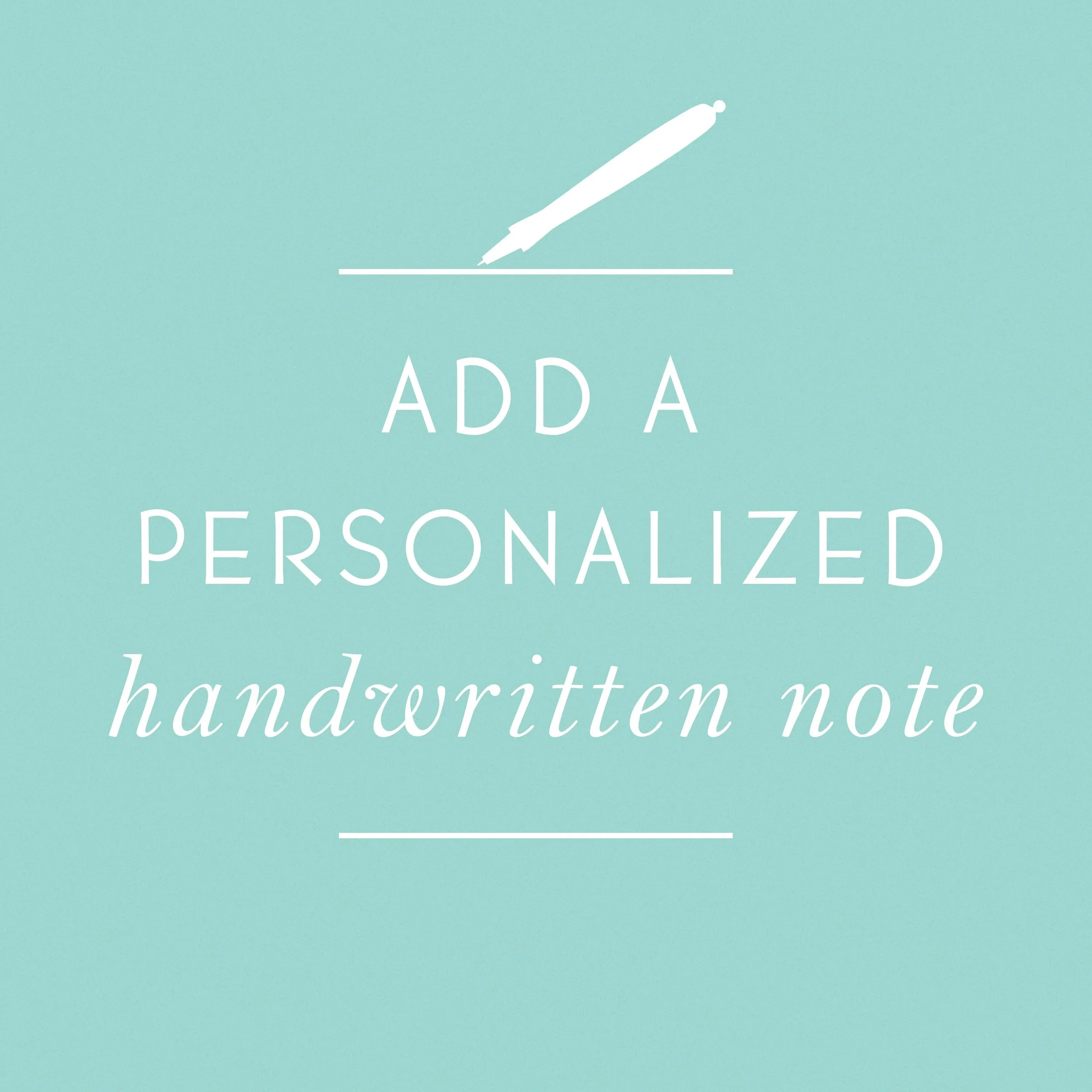Personalized Note add-on