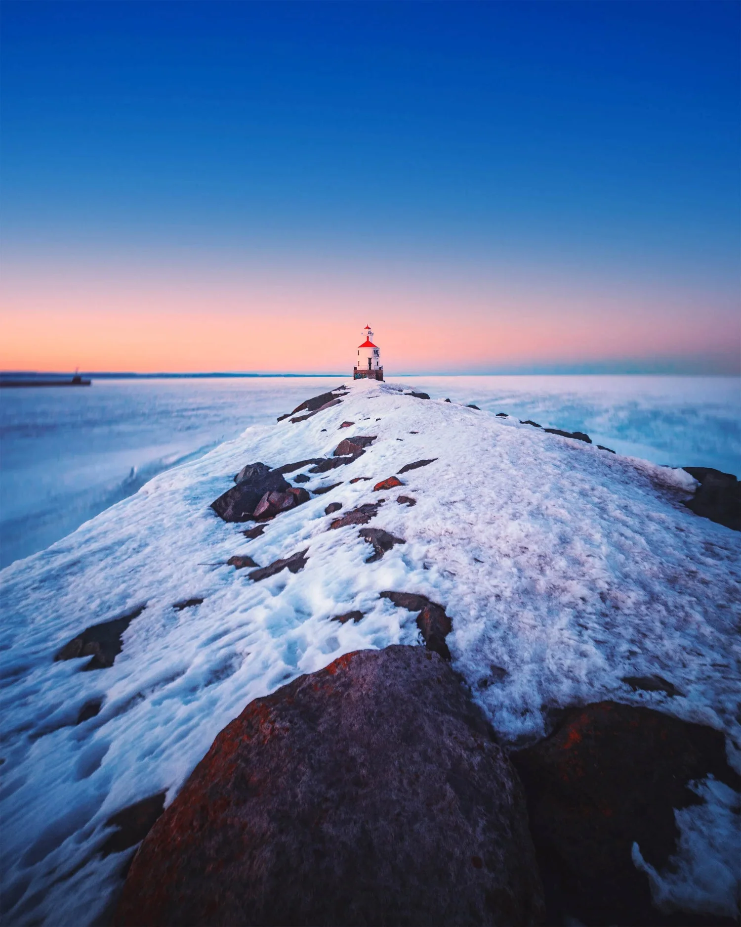 North Shore digital photography Minnesota landscape blue hour