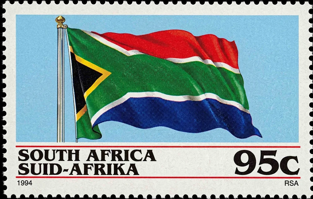 South Africa stamp illustration