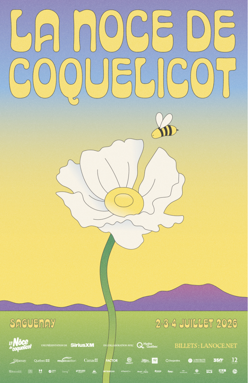 C’est le temps de faire votre demande d’accréditation pour La Noce de Coquelicot au Saguenay!