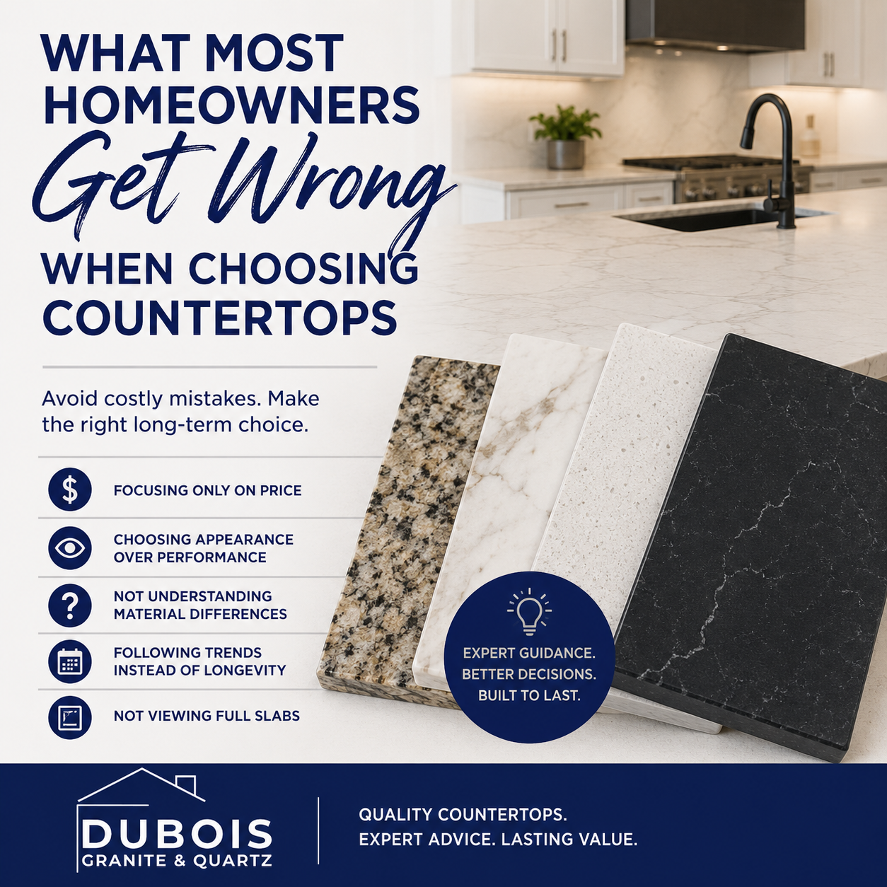 What Most Homeowners Get Wrong When Choosing Countertops