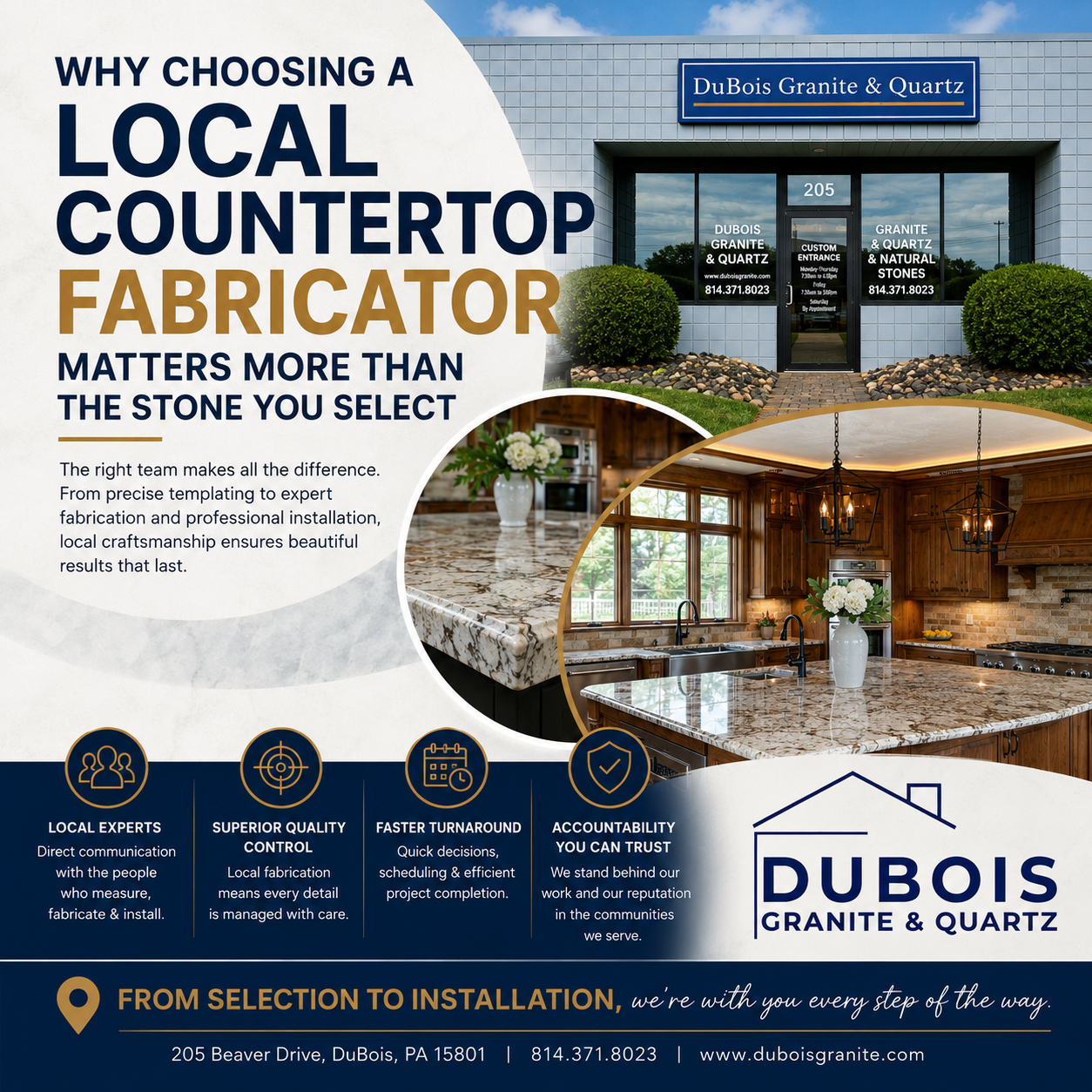 Why Choosing a Local Countertop Fabricator Matters More Than the Stone You Select