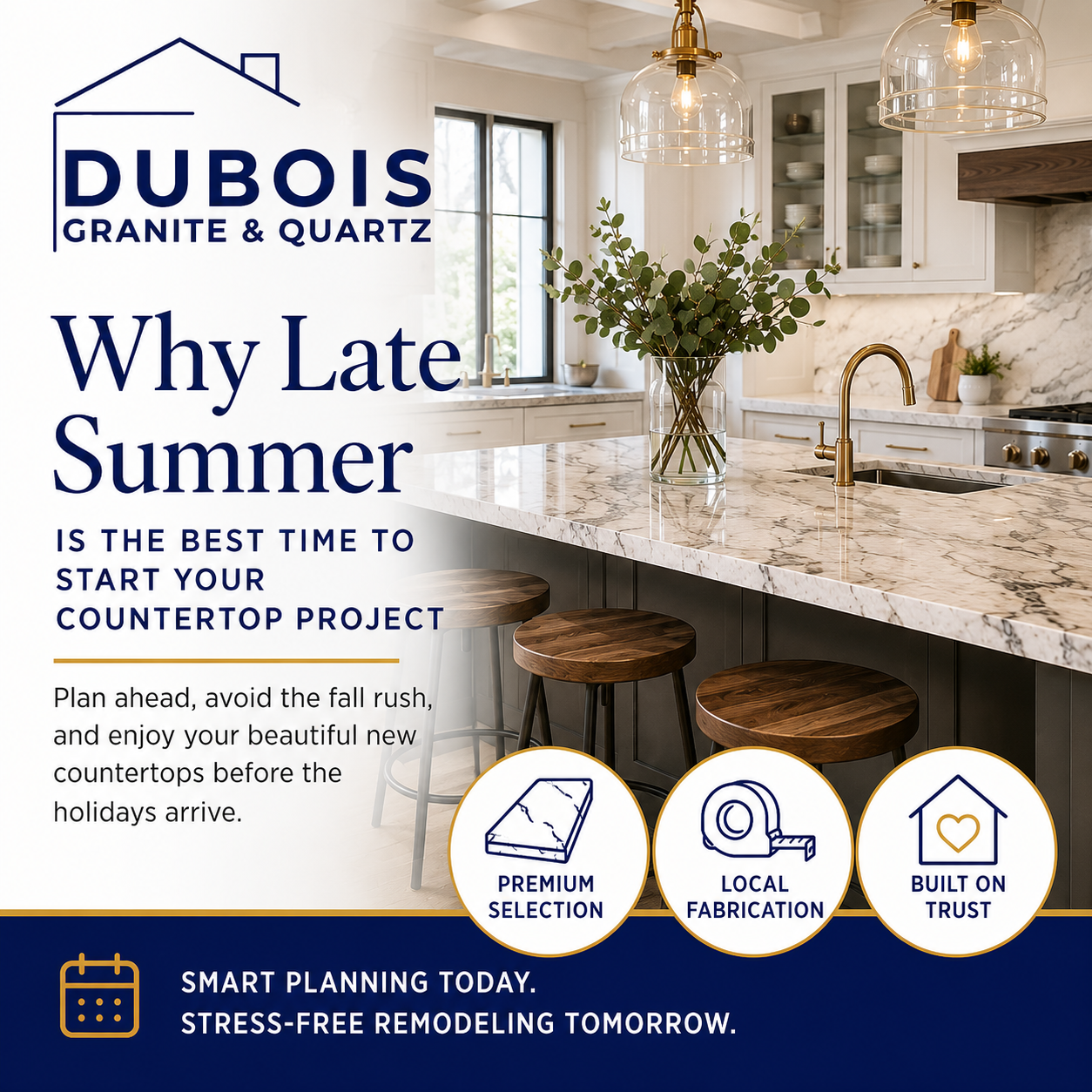 Why Late Summer Is the Best Time to Start Your Countertop Project