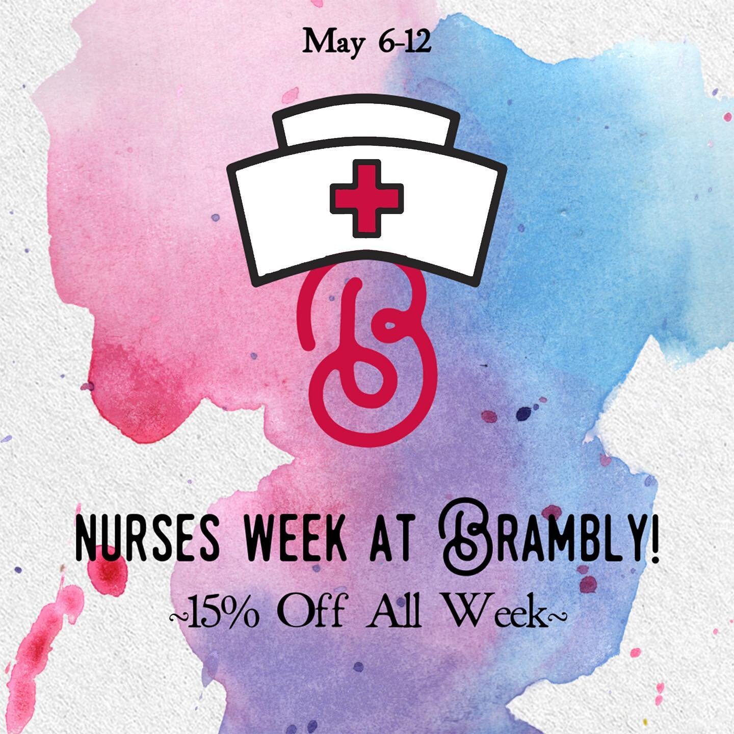 We invite all nurses to join us this week for 15% off their visit! Thank you all for everything you do to keep us all healthy. You&rsquo;re all truly rockstars!
#brambleon #nursesrock #scottsaddition