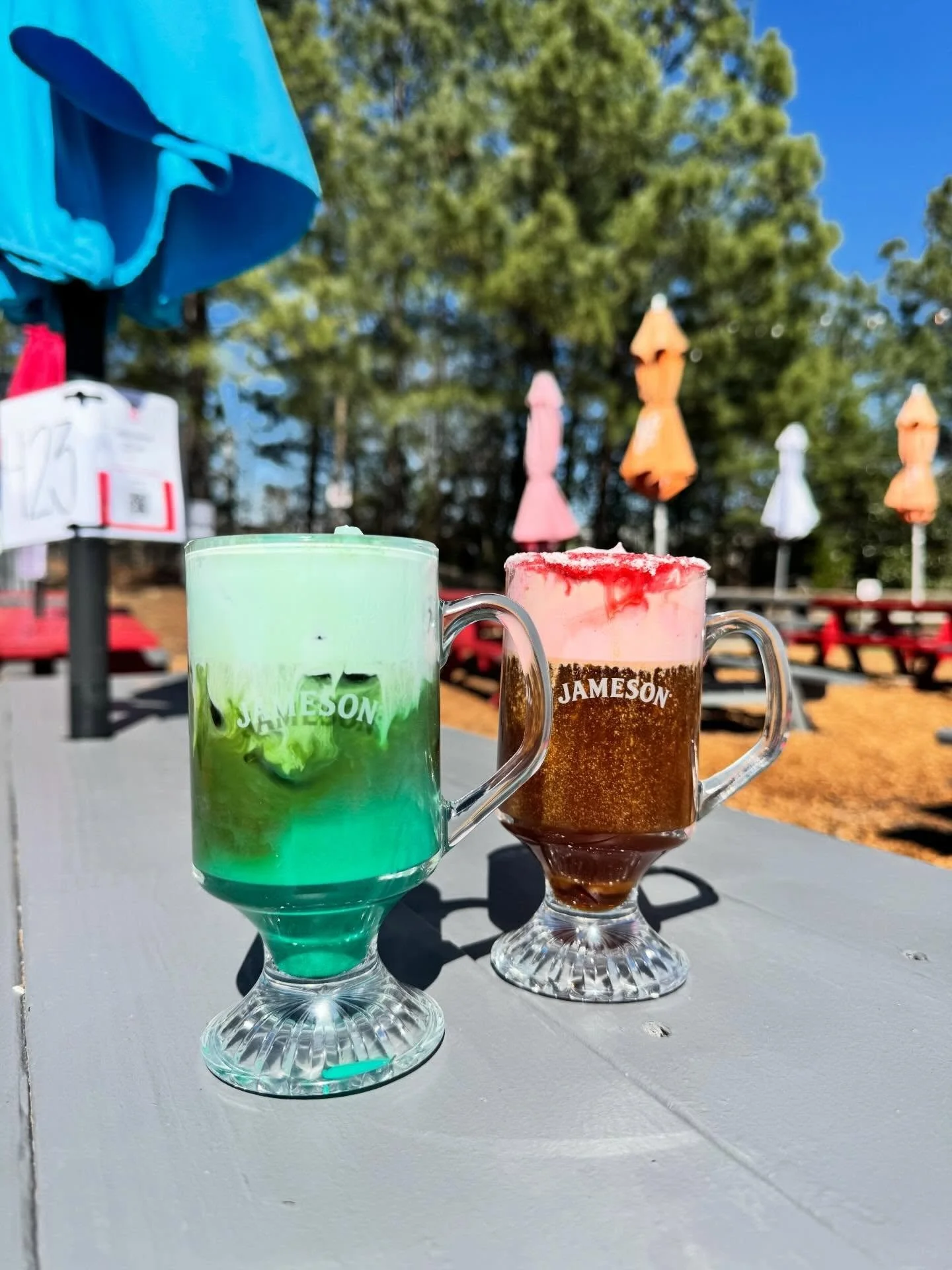 Happy St. Patrick&rsquo;s Day, come celebrate with an Irish Coffee! 🍀 Coffee from @alchemyrva and your choice of Jameson Black Barrel or Jameson Triple Triple, topped with pistachio or candy cane cold foam! 

#brambleon #stpatricksday☘️ #rvadine #ir