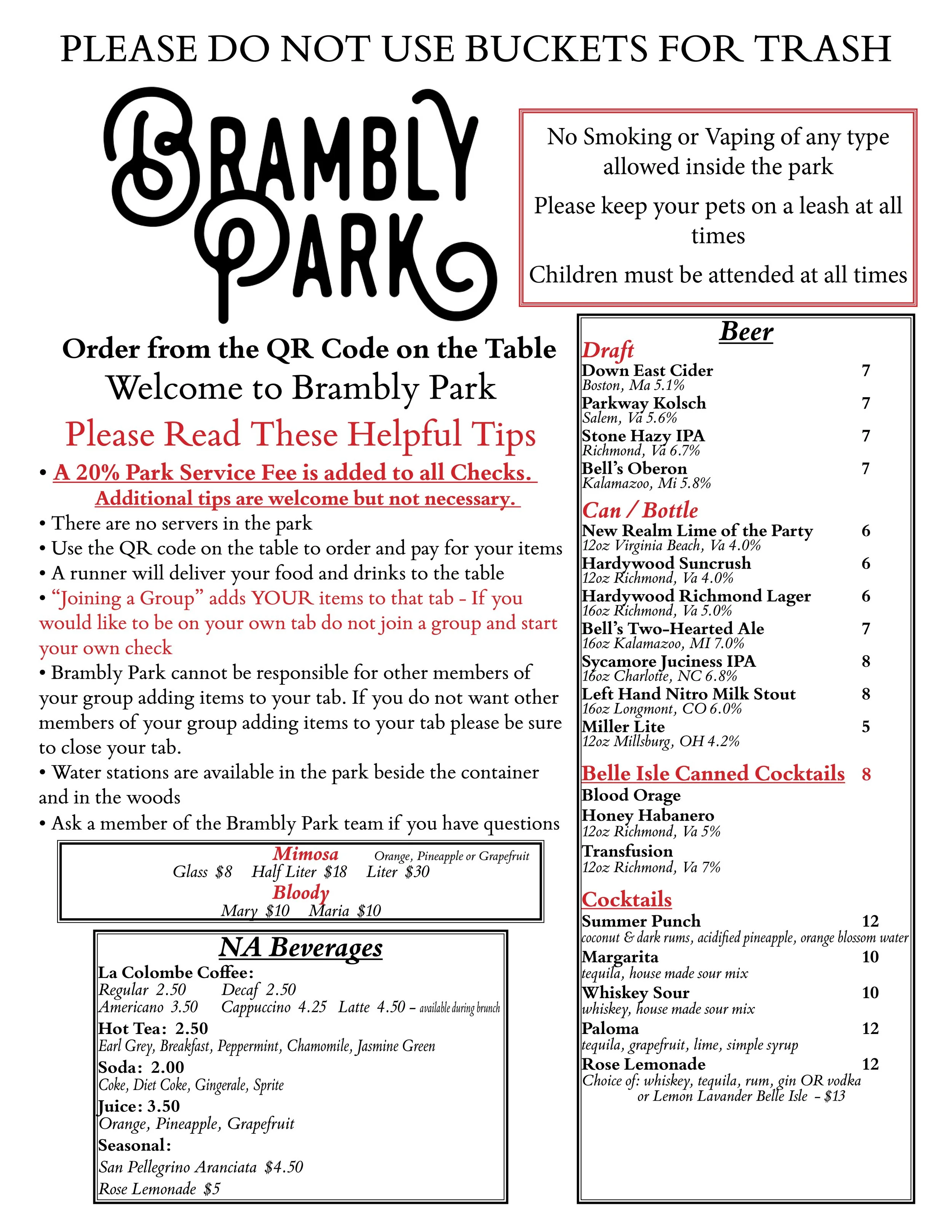 allmenus — Brambly Park