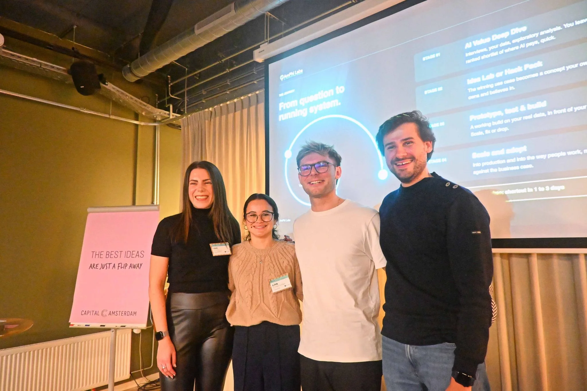 Błażej Dubiel, François Godet, Lina Daniela Ardila Diaz and Giada Tamborrino at H/Pack for 2030