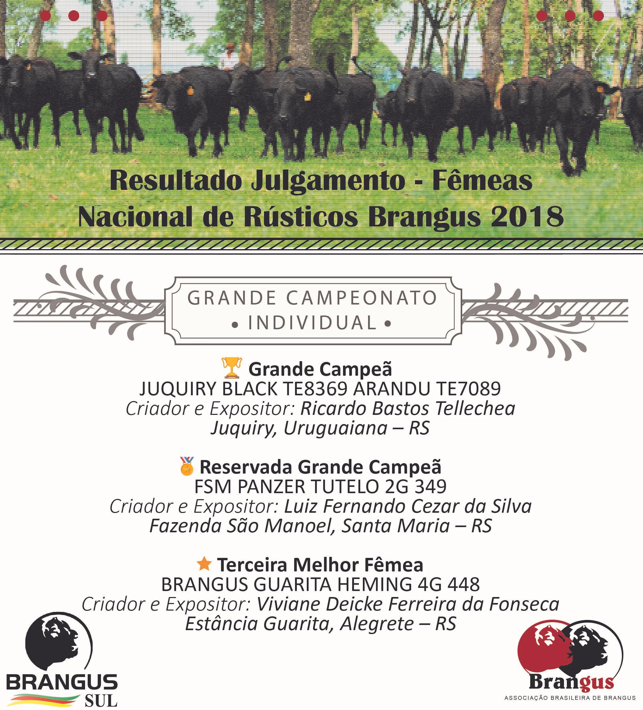 Santa Maria sediou a Exposição Nacional de Rústicos Brangus