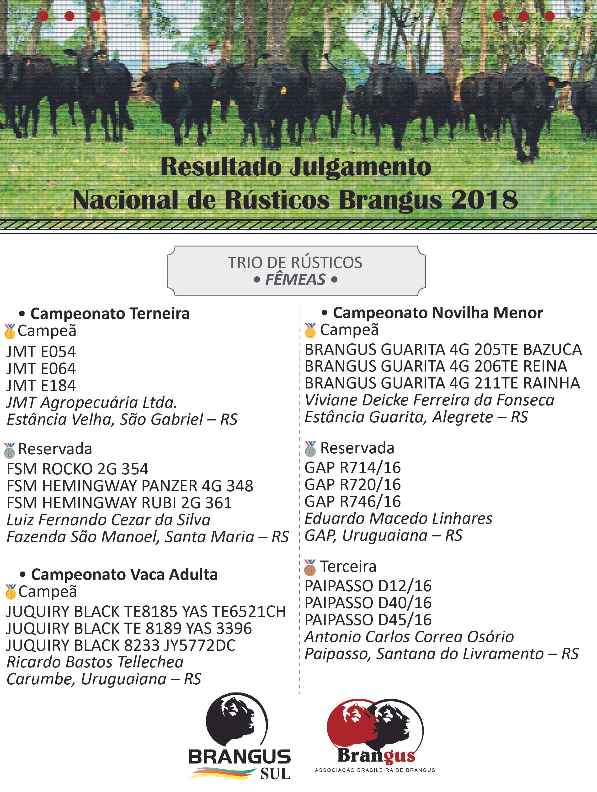 Santa Maria sediou a Exposição Nacional de Rústicos Brangus