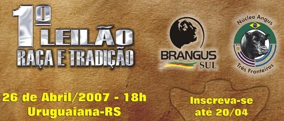 Brangus e Angus realizam 1° Leilão Raça e Tradição