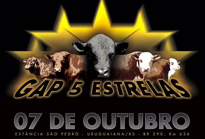 GAP 5 Estrelas será dia 07 de outubro