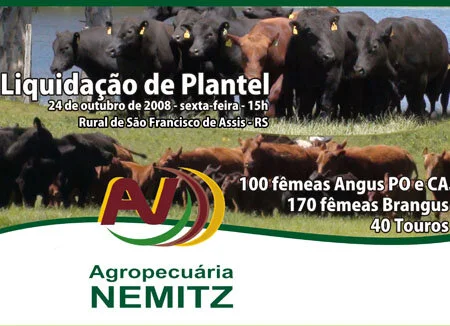 Agropecuária Nemitz anuncia liquidação de plantel