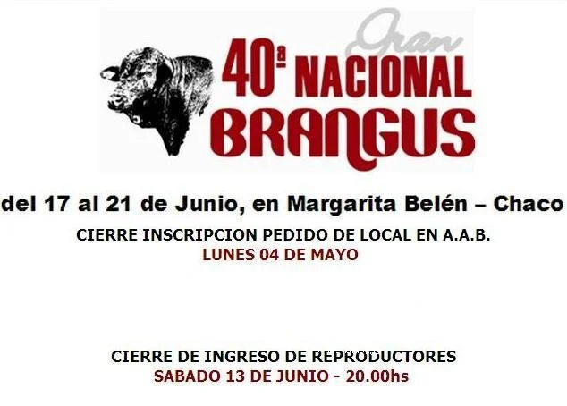 AAB promove 40ª Gran Nacional de Brangus