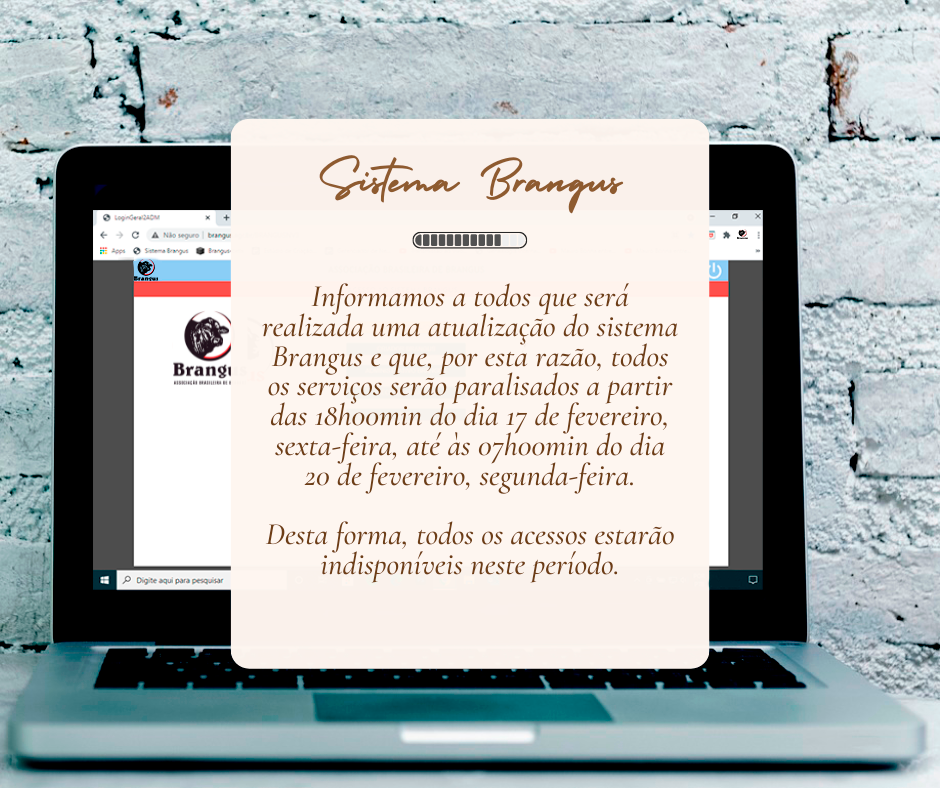 COMUNICADO - ATUALIZAÇÃO DO SISTEMA