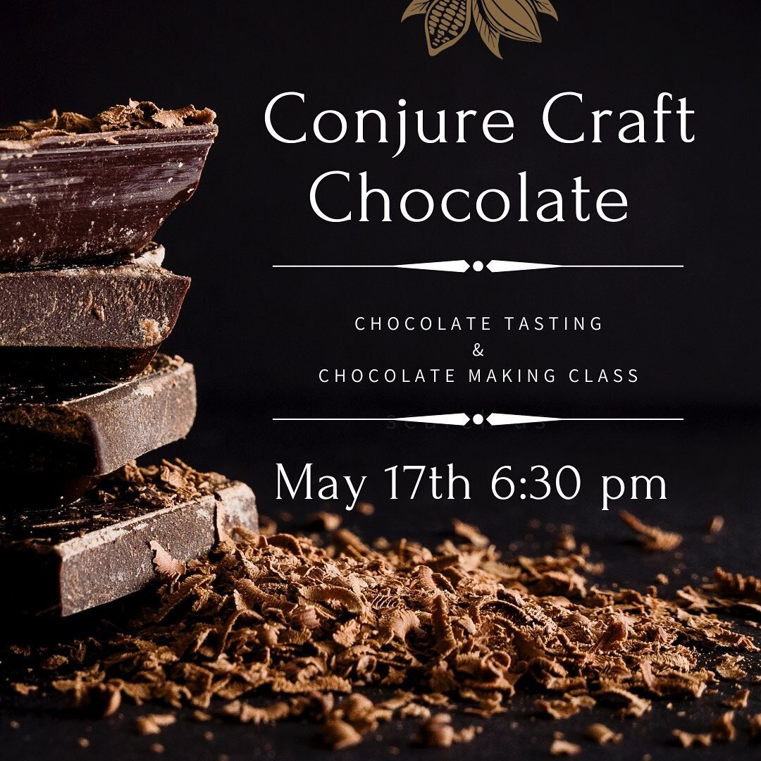 We are excited to announce that come May we will be hosting chocolate tasting and making classes!!

✨see the bean to bar chocolate process from start to finish

✨sample single origins, infusions, and inclusion chocolate bars

✨make 4 inclusion bars o