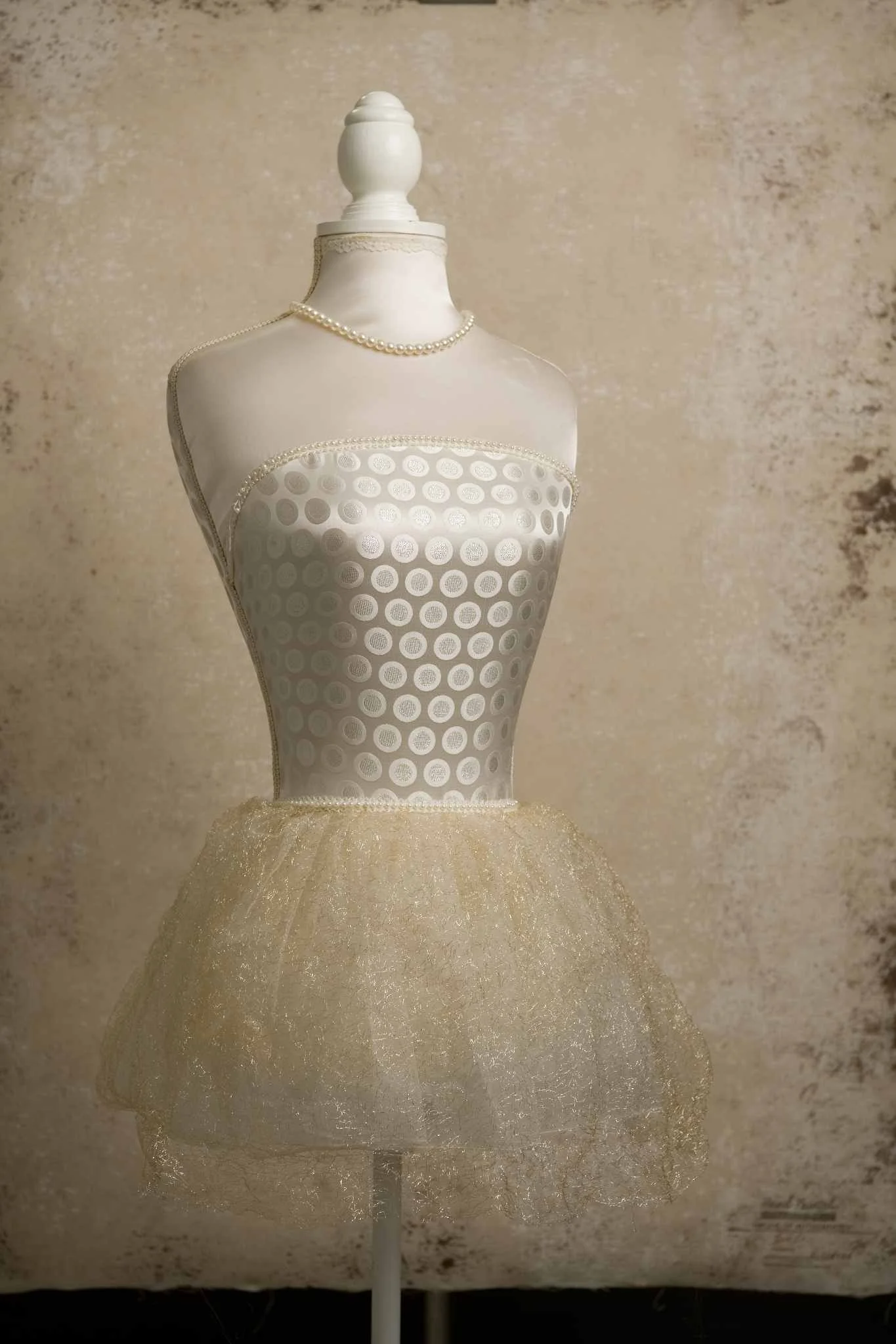 Brown hand painted canvas photography backdrop 100x135cm - close up styled shot