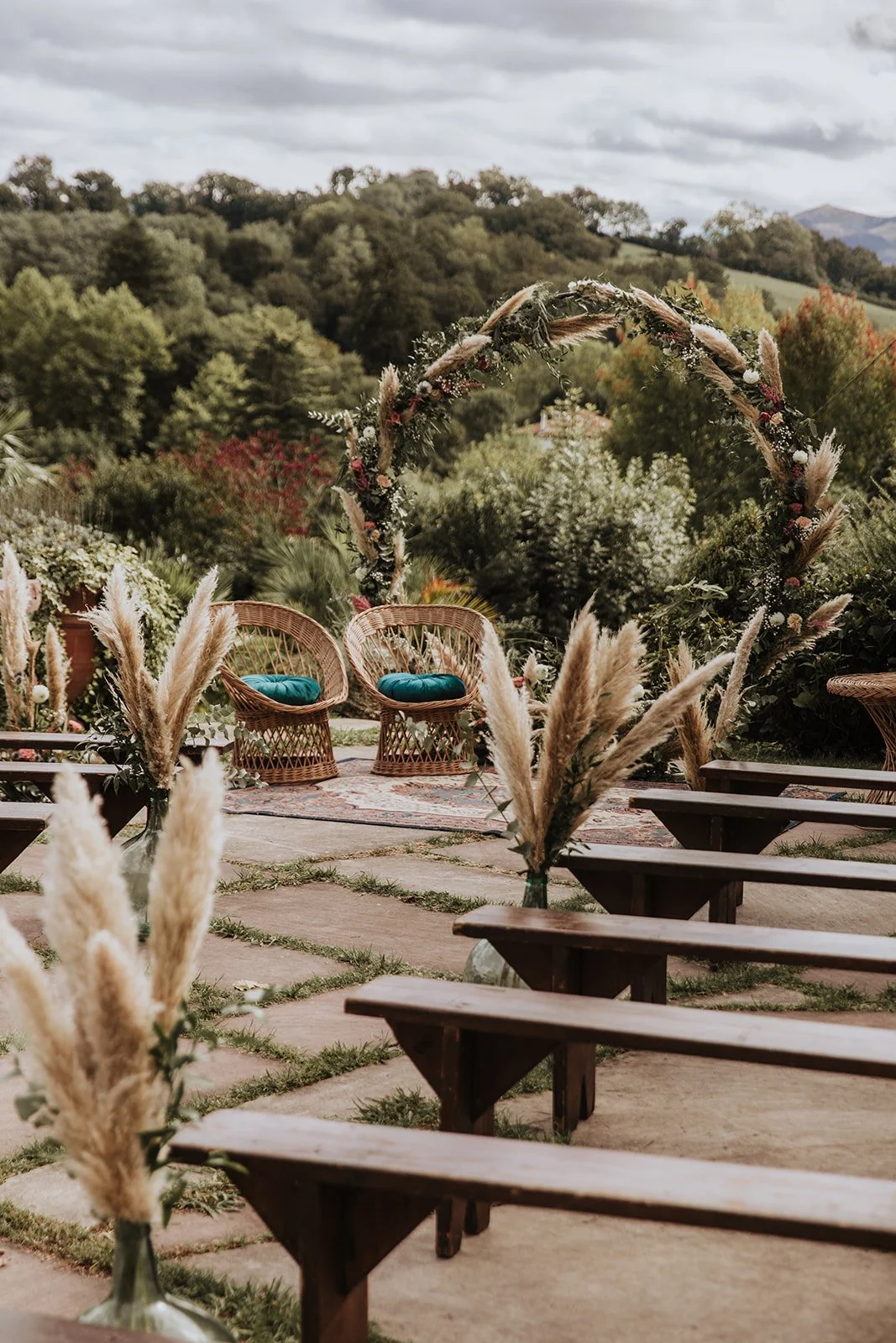 Décoration bohème mariage au pays basque (copie) (copie)