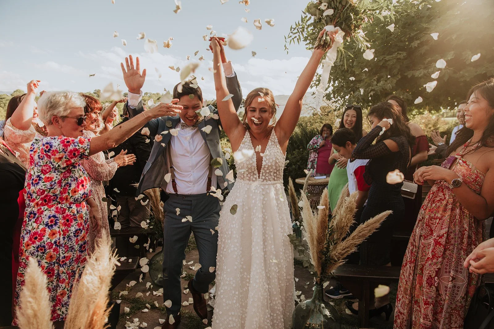 Cérémonie mariage au milieu des fougères (copie) (copie)