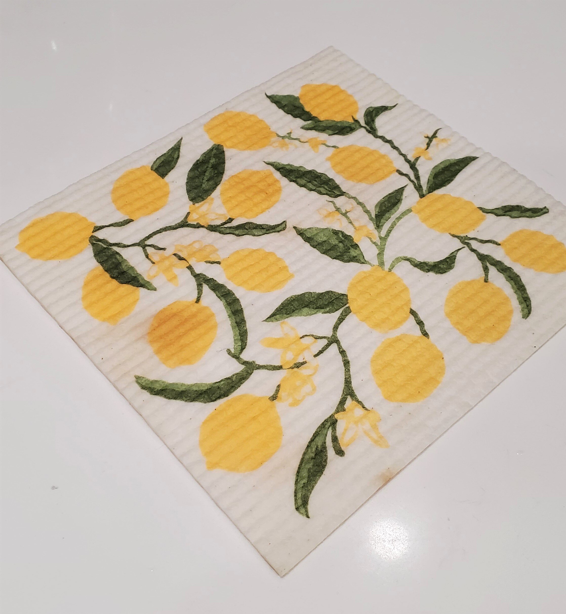 Swedish Dishcloth (Lemon Lime) Single Paper Towel Replacement