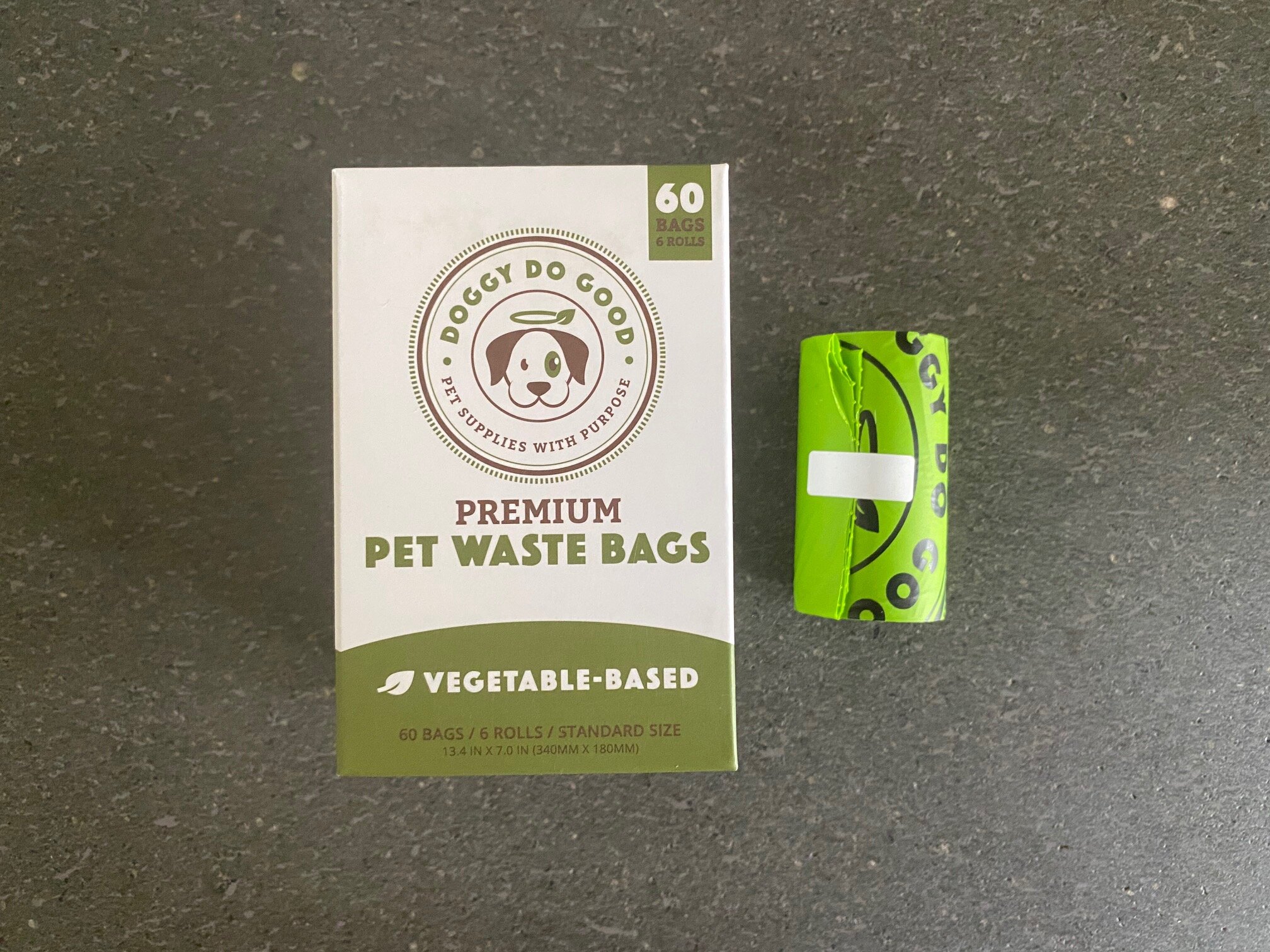 White MINISO Dog Waste Bags Dog Poop Bags Pet Doggie Bags for Outdoor Dog Walking