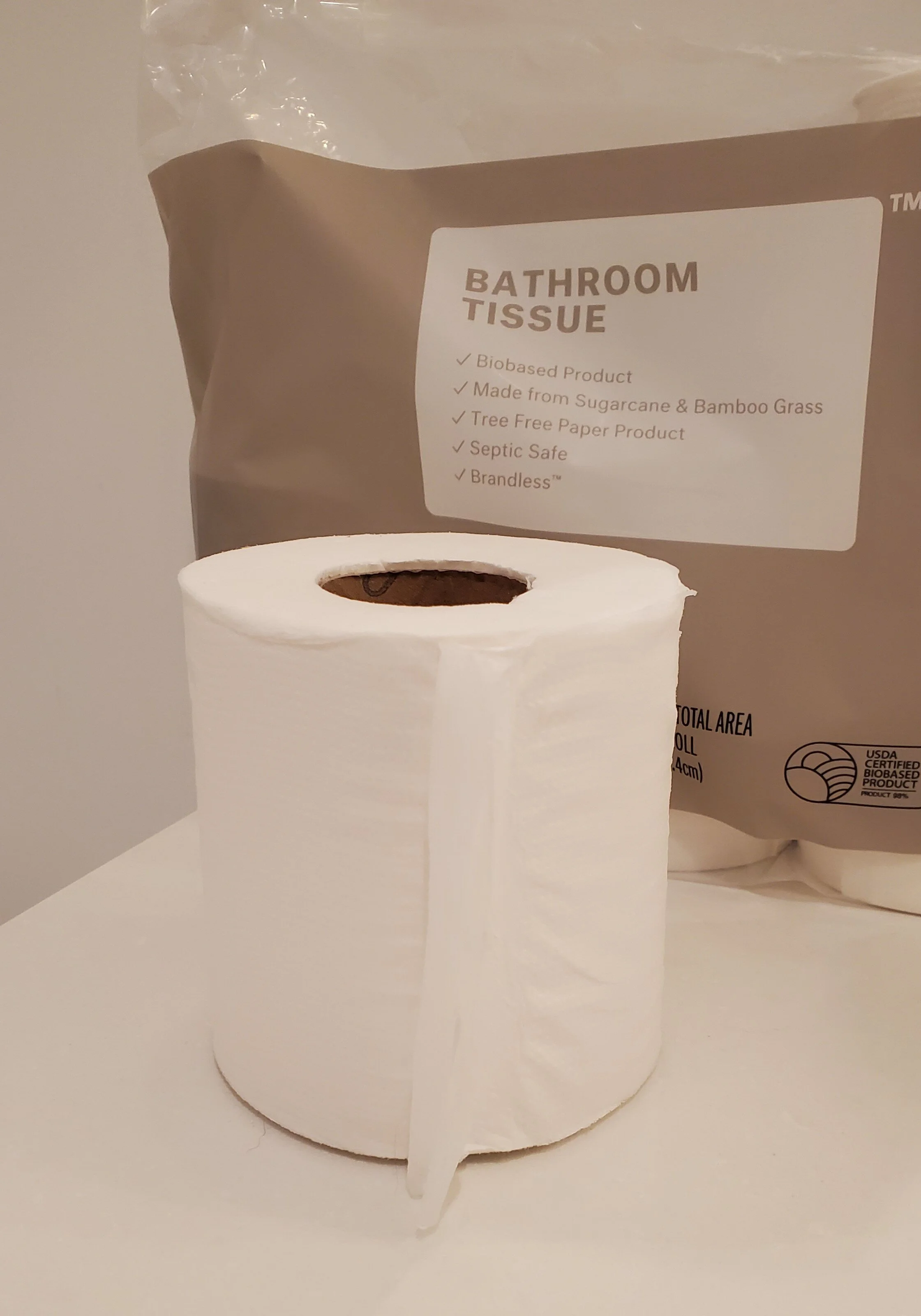 We picked up Brandless Bamboo and Sugarcane toilet paper during ...
