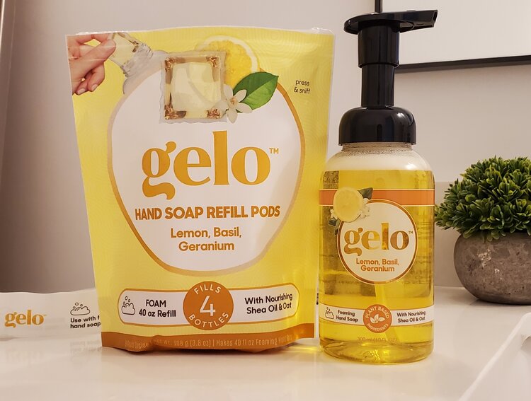 The Review on Gelo: we've been washing our hands with the Lemon Basil  Geranium Foaming Hand Soap — The Reduce Report
