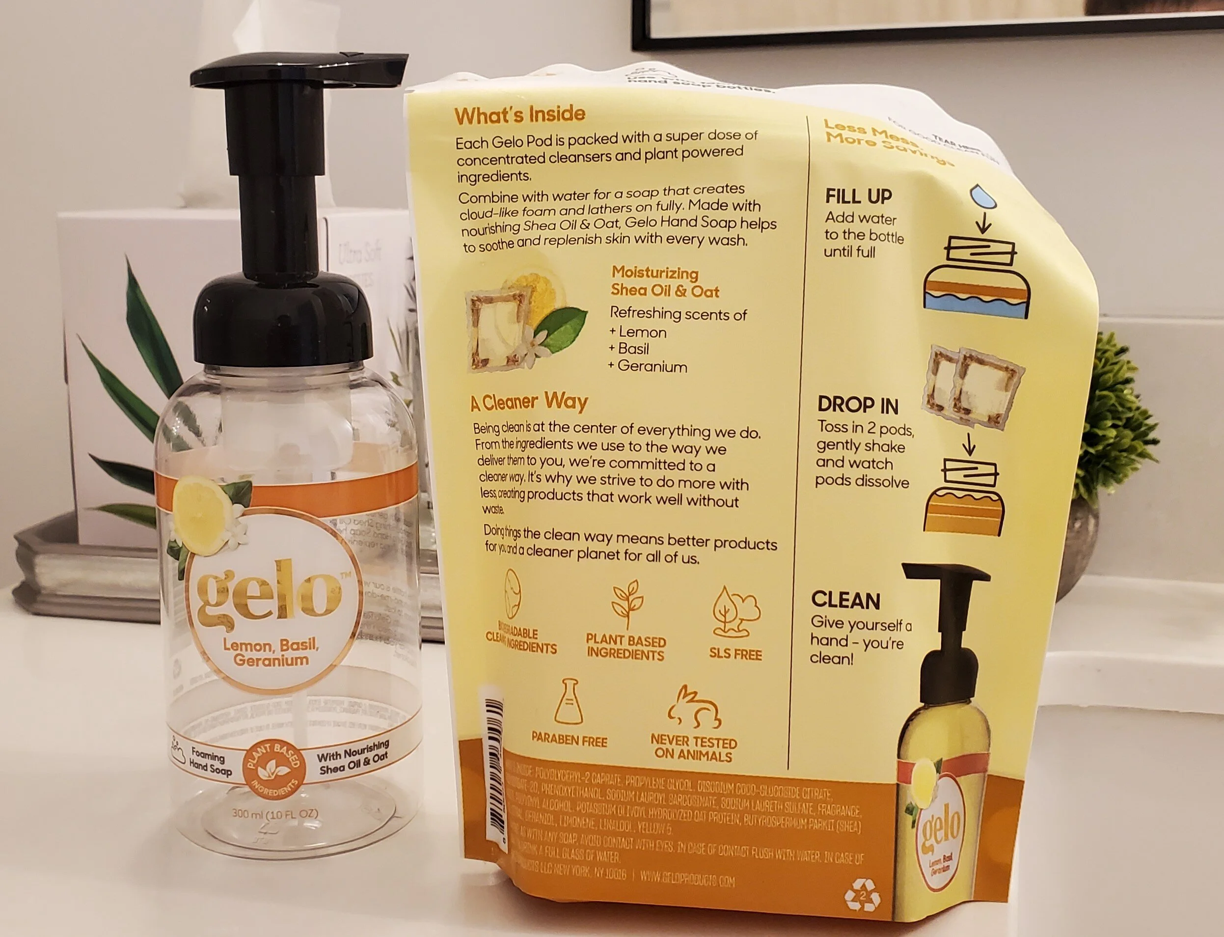 The Review on Gelo we've been washing our hands with the Lemon Basil