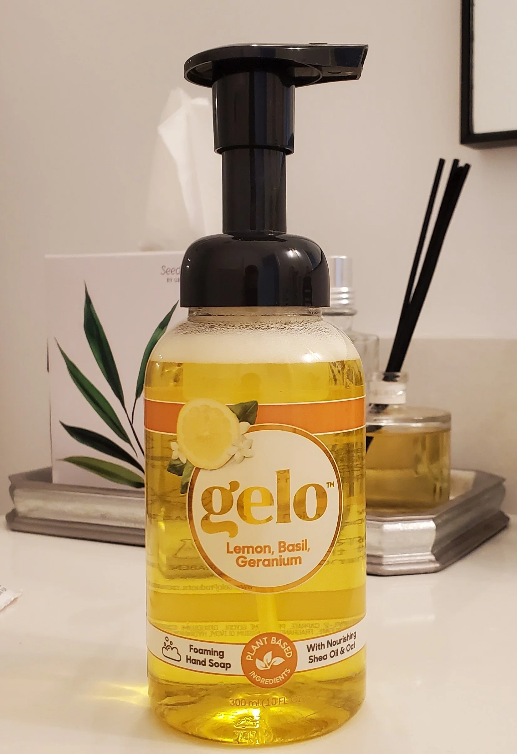 The Review on Gelo we've been washing our hands with the Lemon Basil