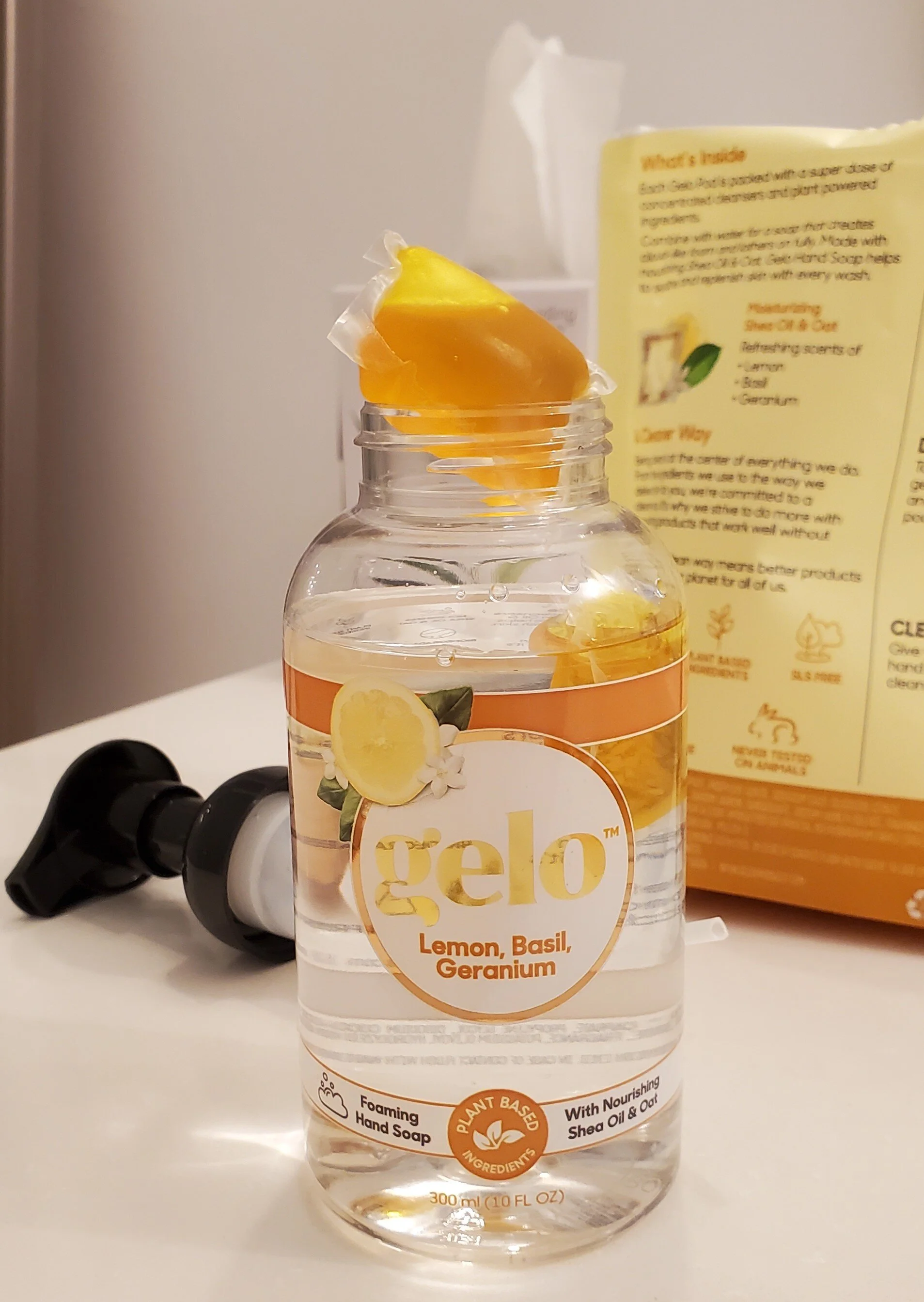 The Review on Gelo we've been washing our hands with the Lemon Basil