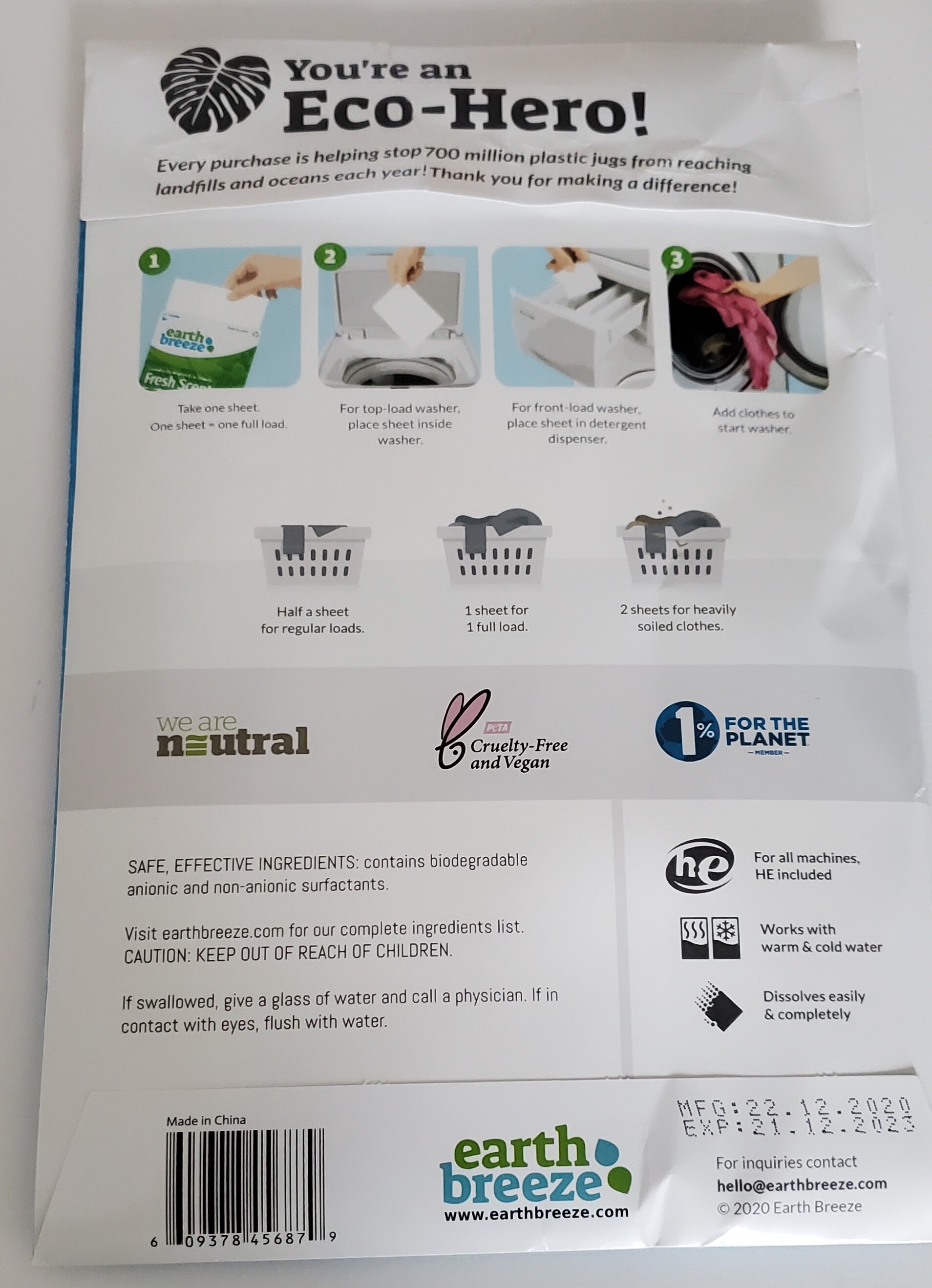 Earth Breeze: Zero Waste Laundry Strips Review - Living Letter Home