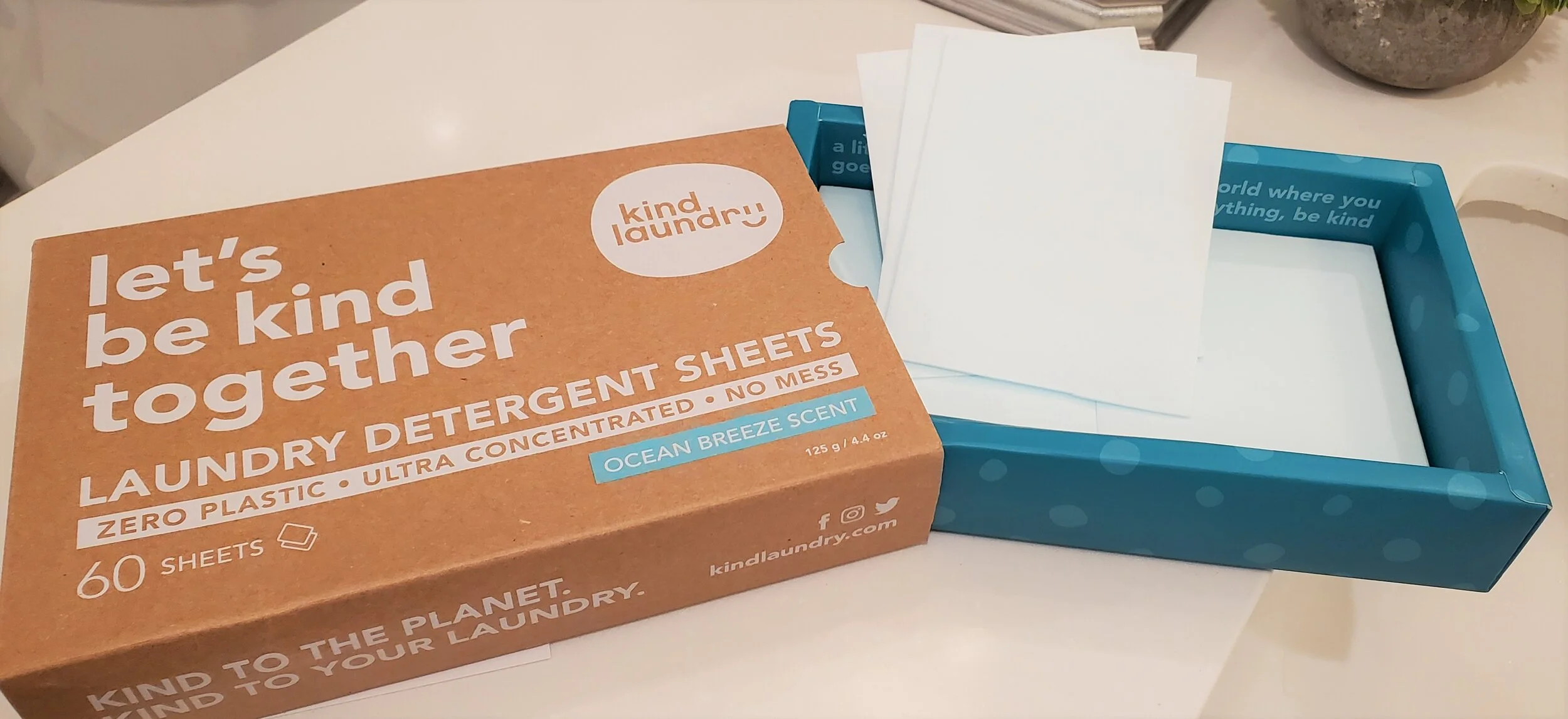 We washed our clothes with Kind Laundry Sheets and here is what we