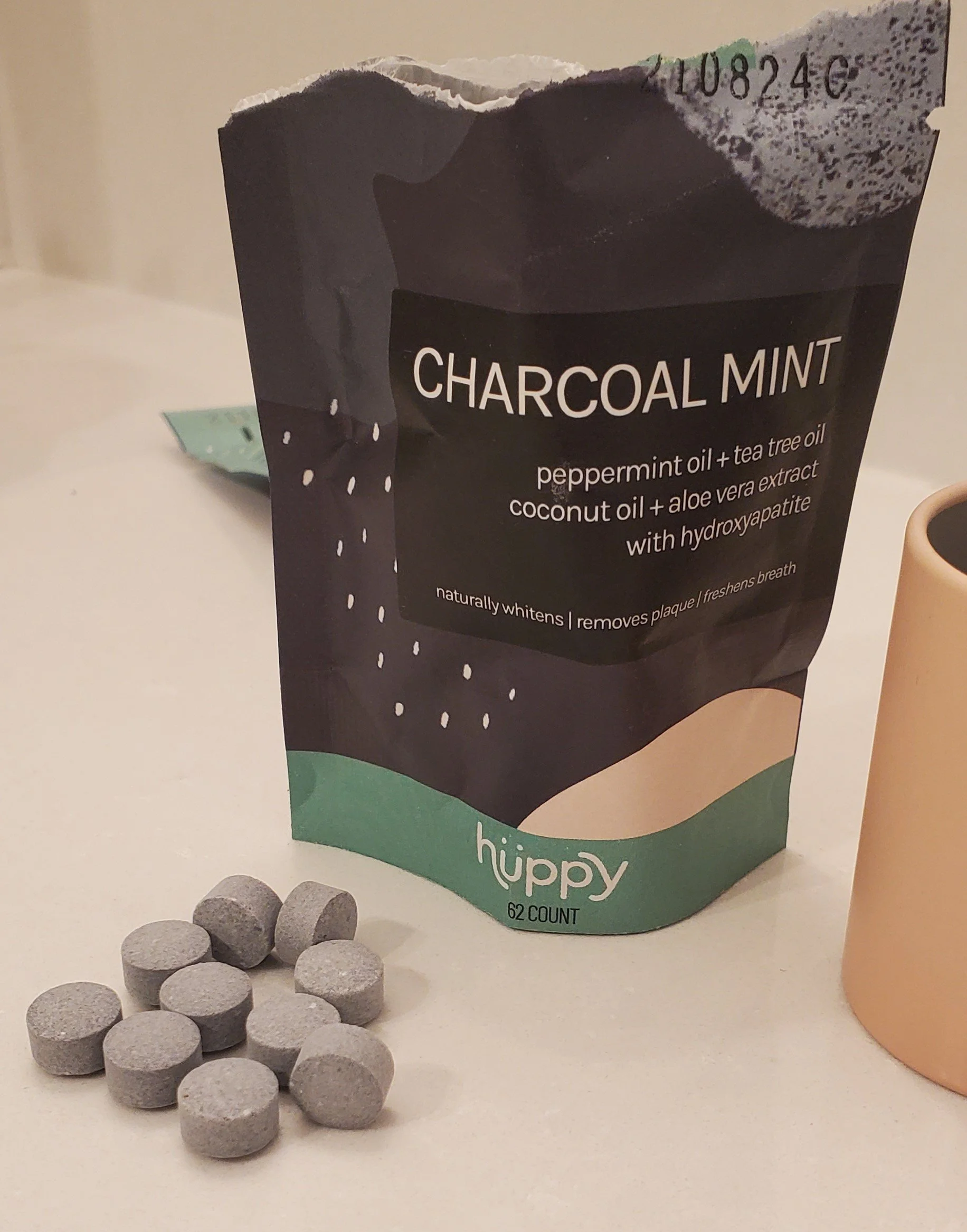 Huppy we brushed with the toothpaste tablets & bamboo toothbrush