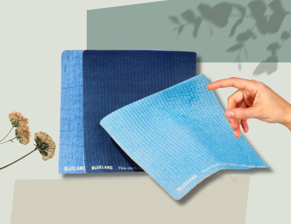 Cleanomic Reusable Kitchen Cloths (4 Pack) - Kitchen Washcloths, Cleaning  Cloths