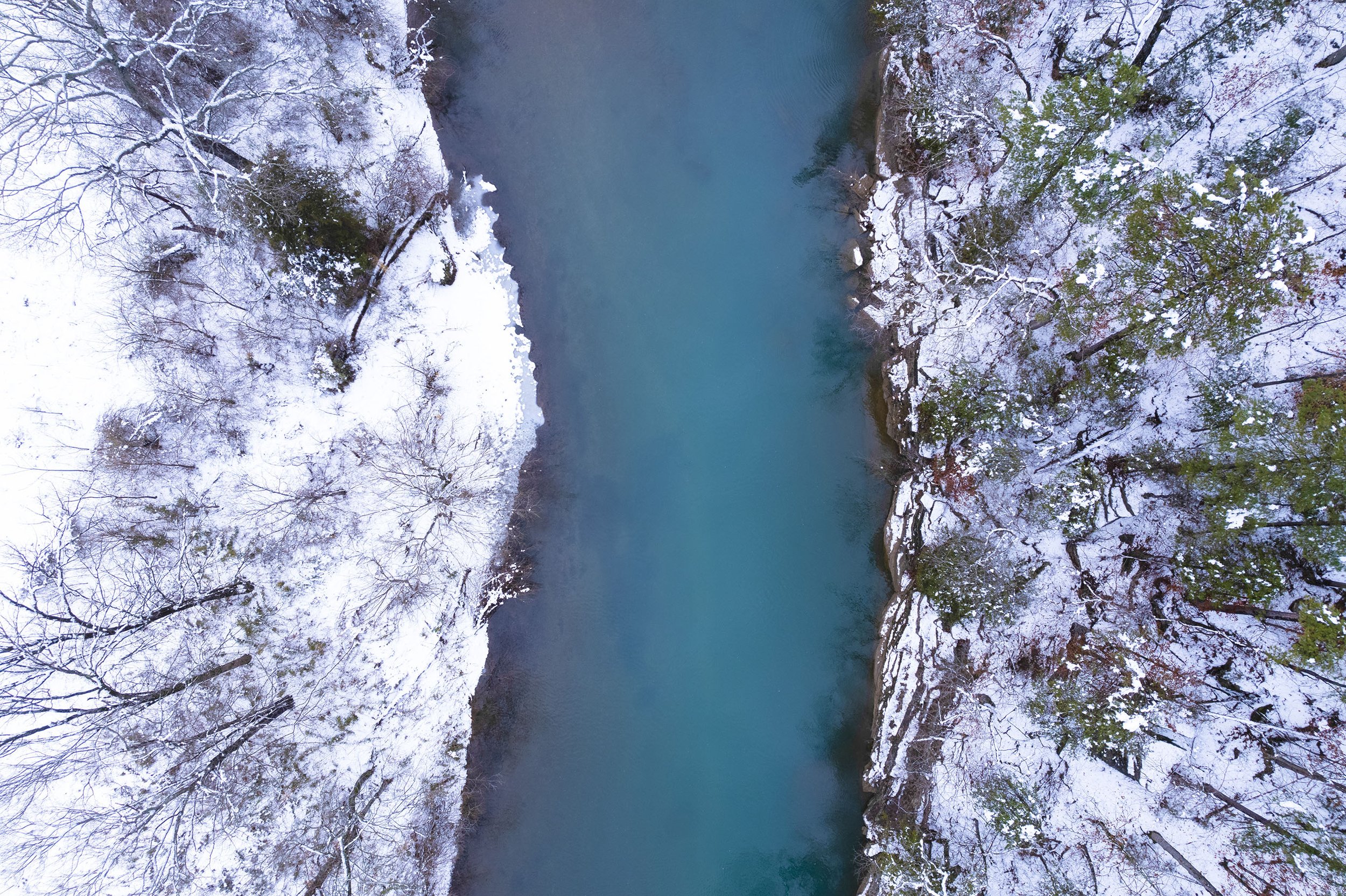 Icy Little Buffalo River - Jasper Arkansas Photo Prints.jpg