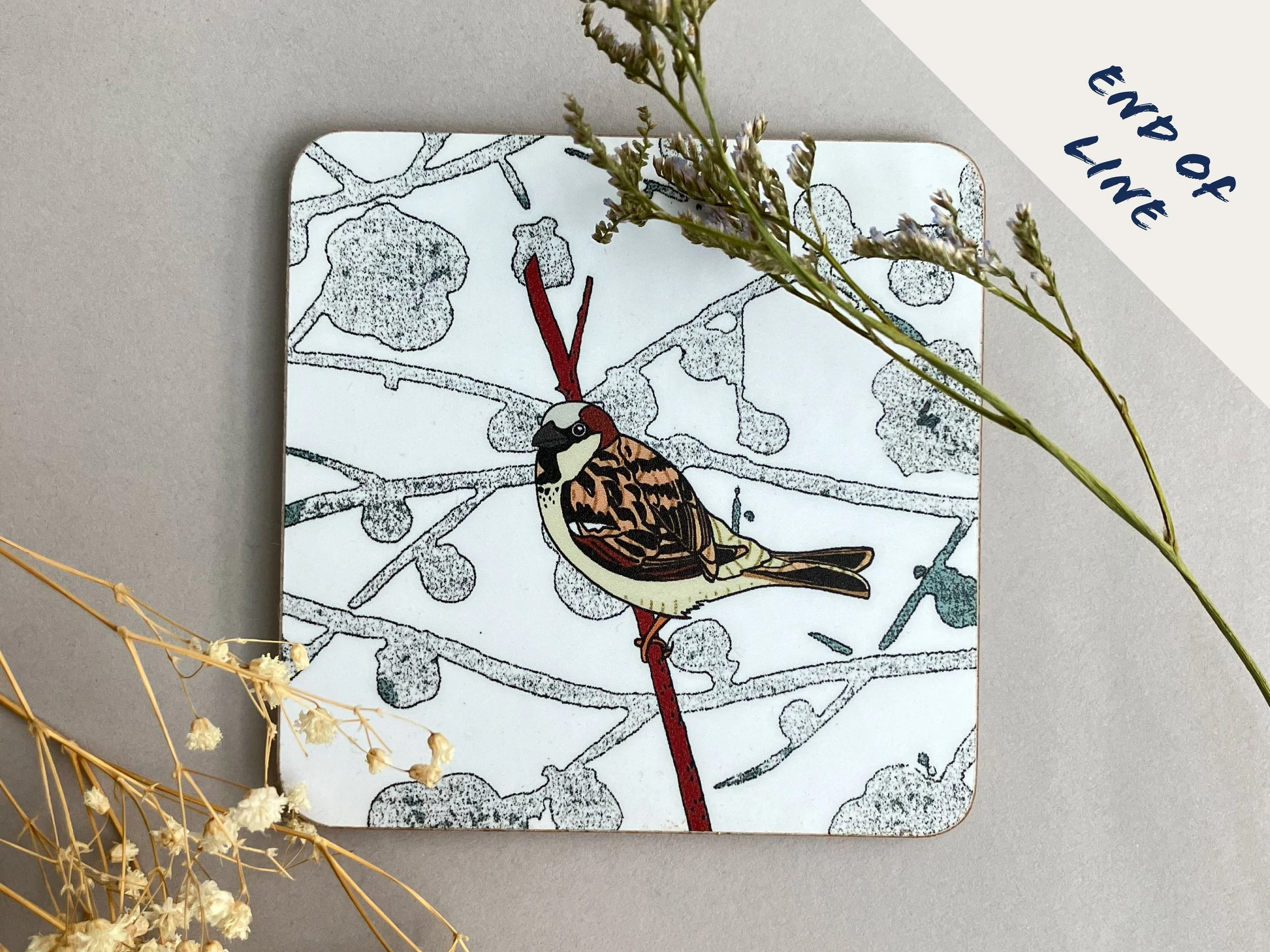 House Sparrow Coaster