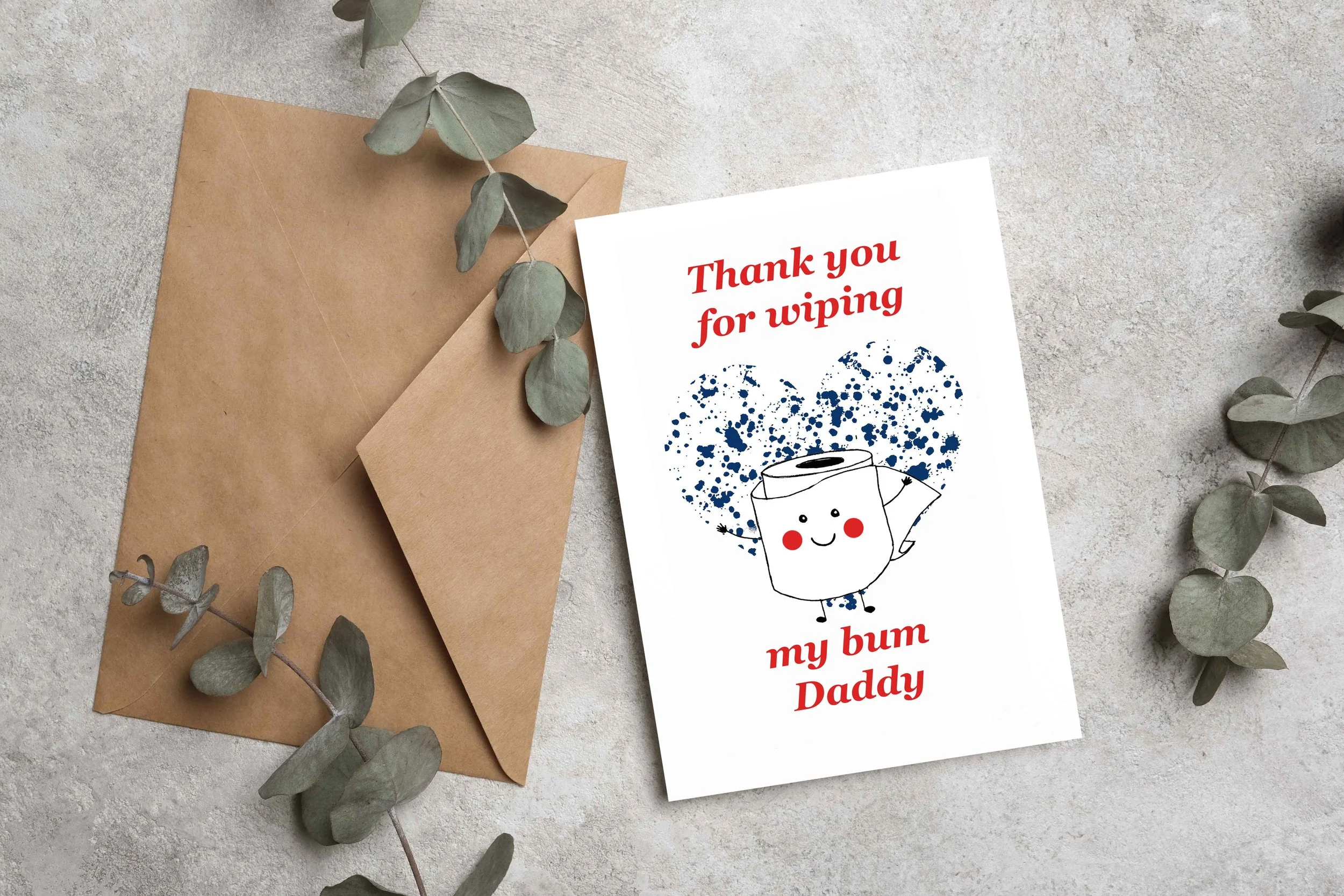 Thank You Daddy Card