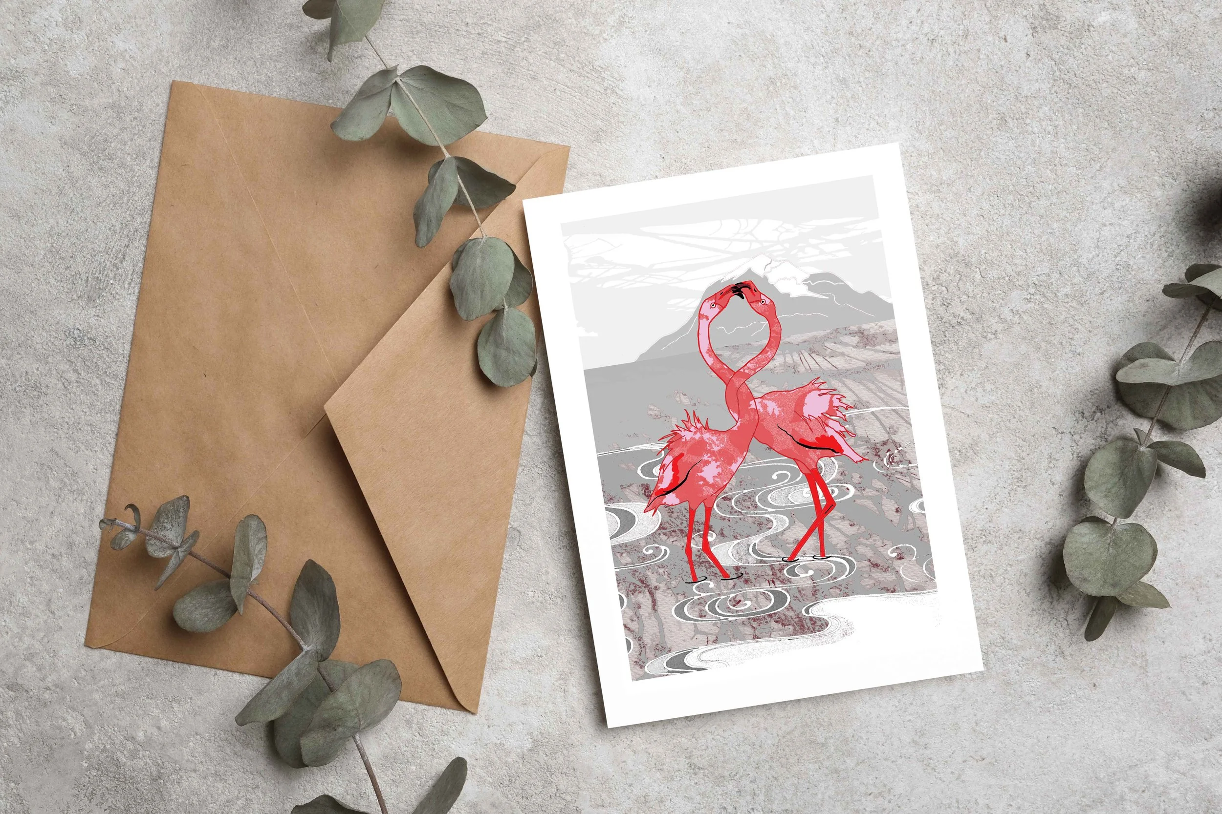 A kiss For My Darling card