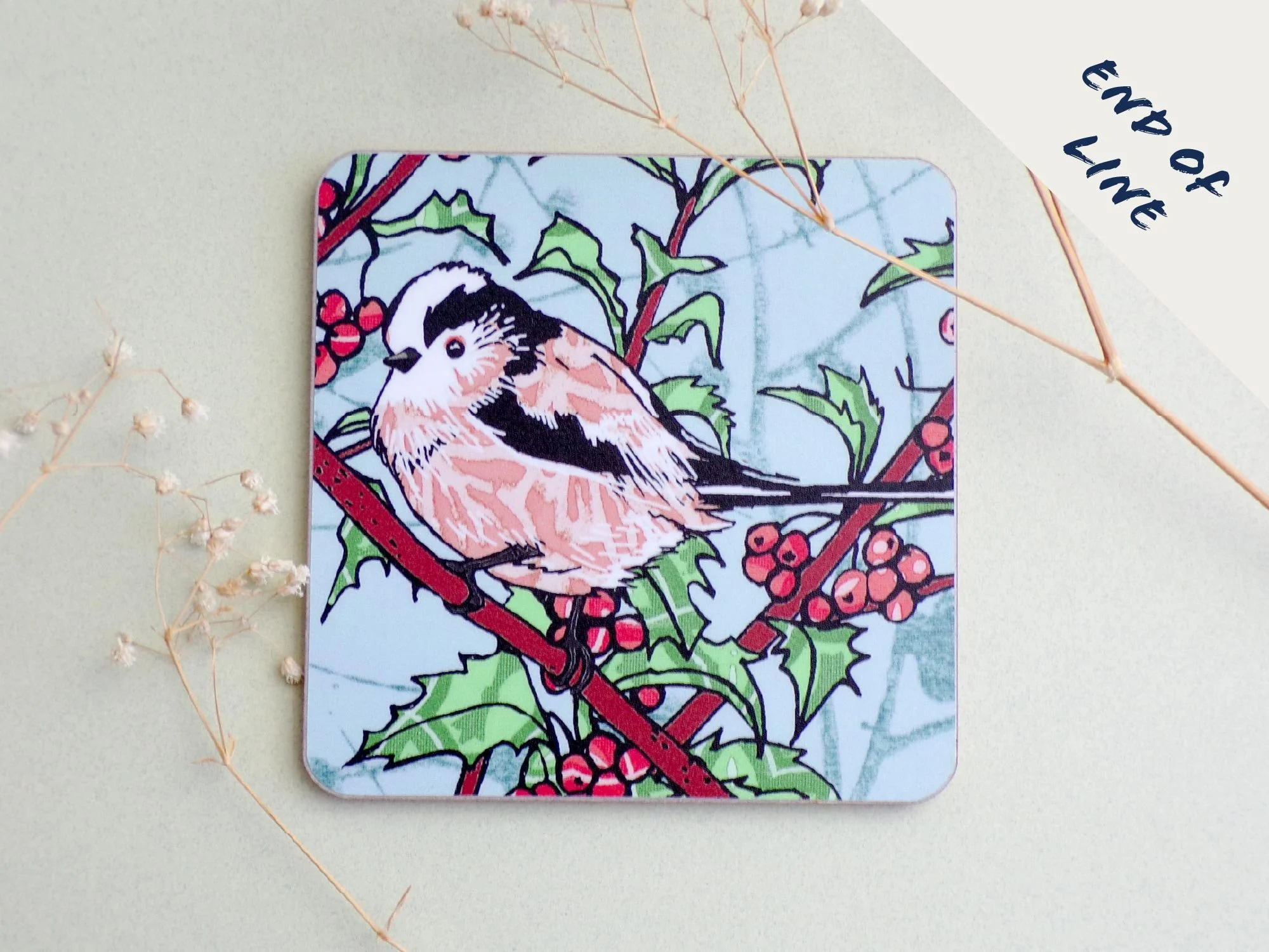 Long Tailed Tit Coaster