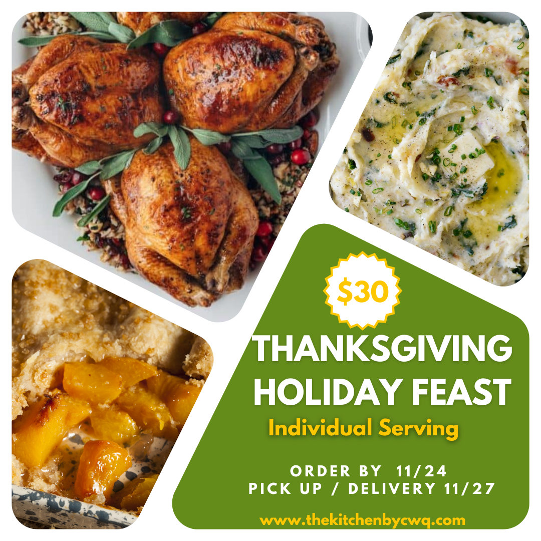 Individual Plate - Thanksgiving Holiday Feast