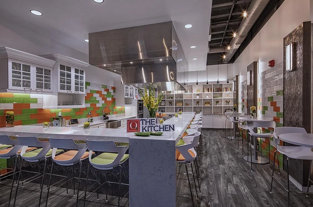 The Kitchen by Cooking with Que demonstration kitchen in Detroit